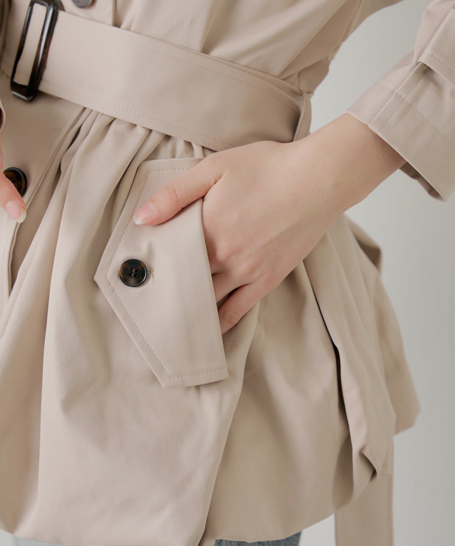 Chico(チコ) 【SALON by Chico】バルーンミディトレンチコート