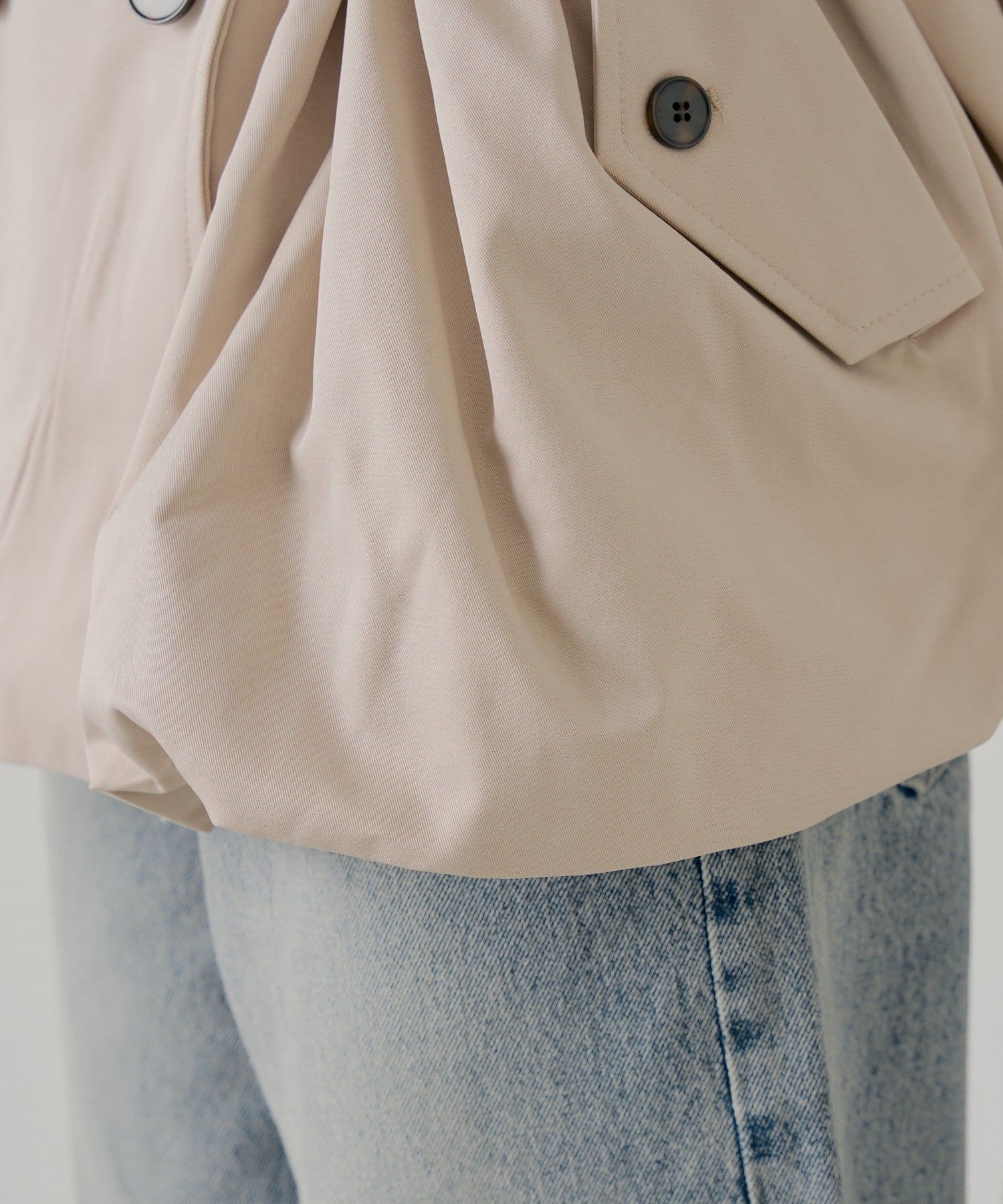 Chico(チコ) 【SALON by Chico】バルーンミディトレンチコート