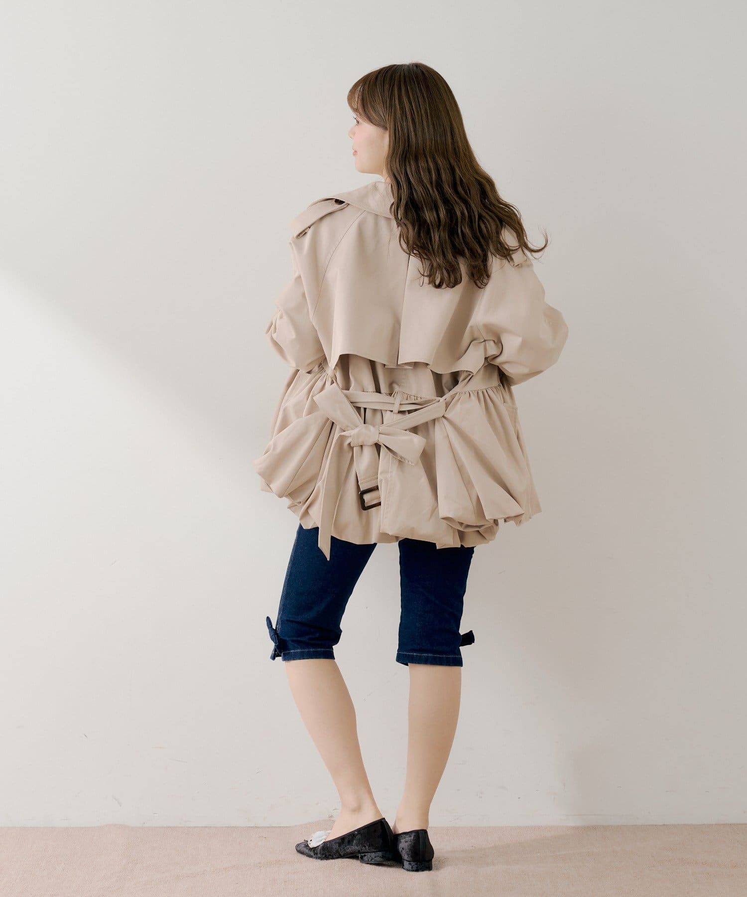 Chico(チコ) 【SALON by Chico】バルーンミディトレンチコート