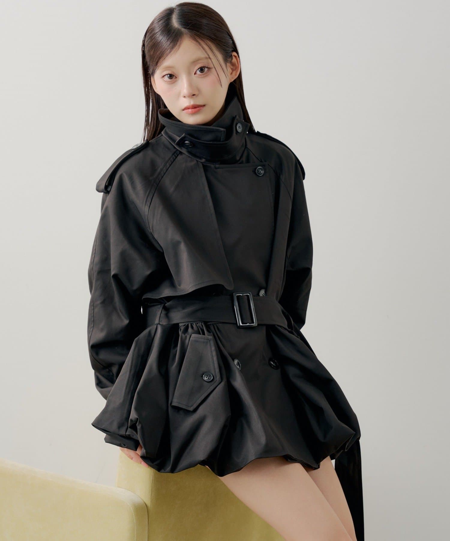 Chico(チコ) 【SALON by Chico】バルーンミディトレンチコート