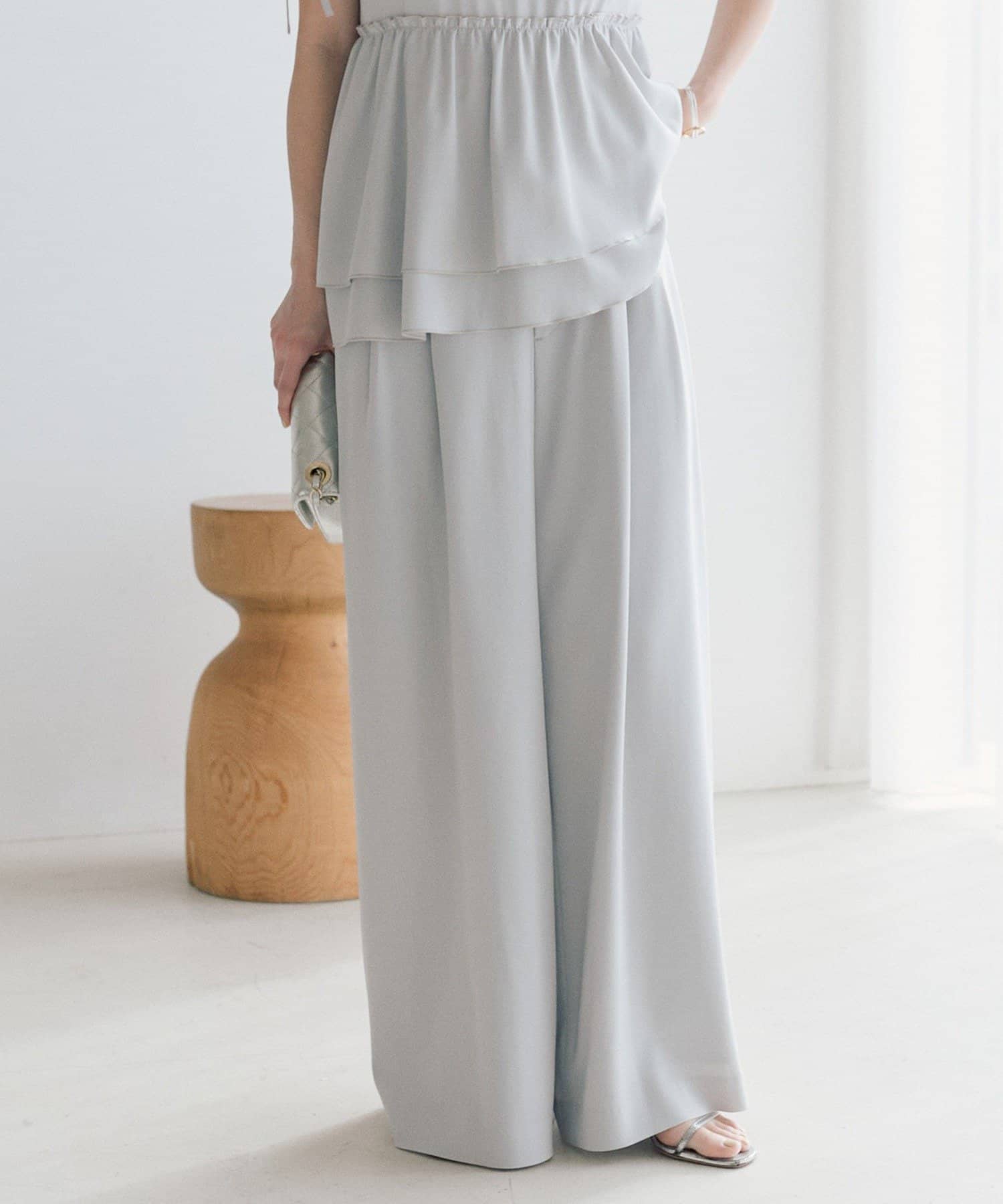 La boutique BonBon(ラブティックボンボン) ベルト付きバギーパンツ