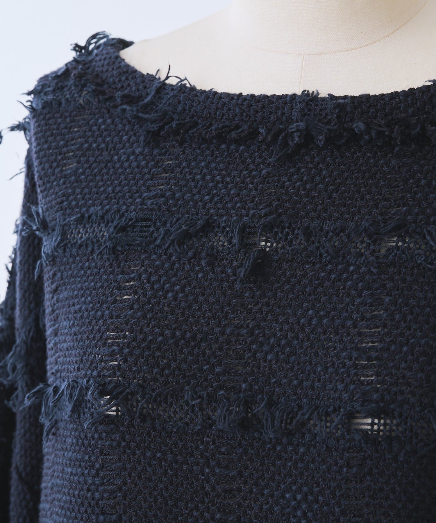 BEARDSLEY(ビアズリー) 《2/15(日)12：00予約開始》チェックフリンジプルオーバー