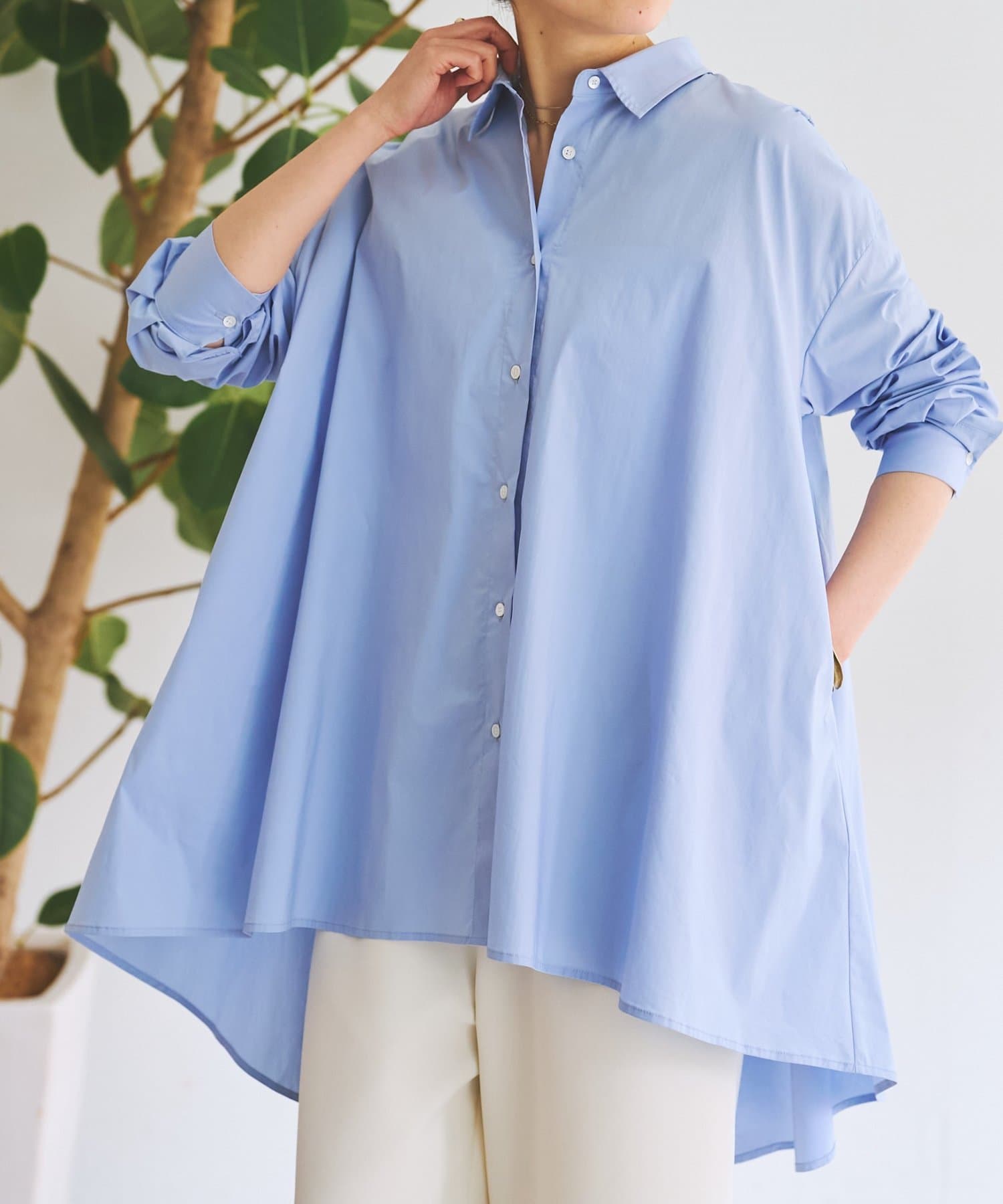 BEARDSLEY(ビアズリー) 《2/12(木)12:00予約開始》フレアロングシャツ