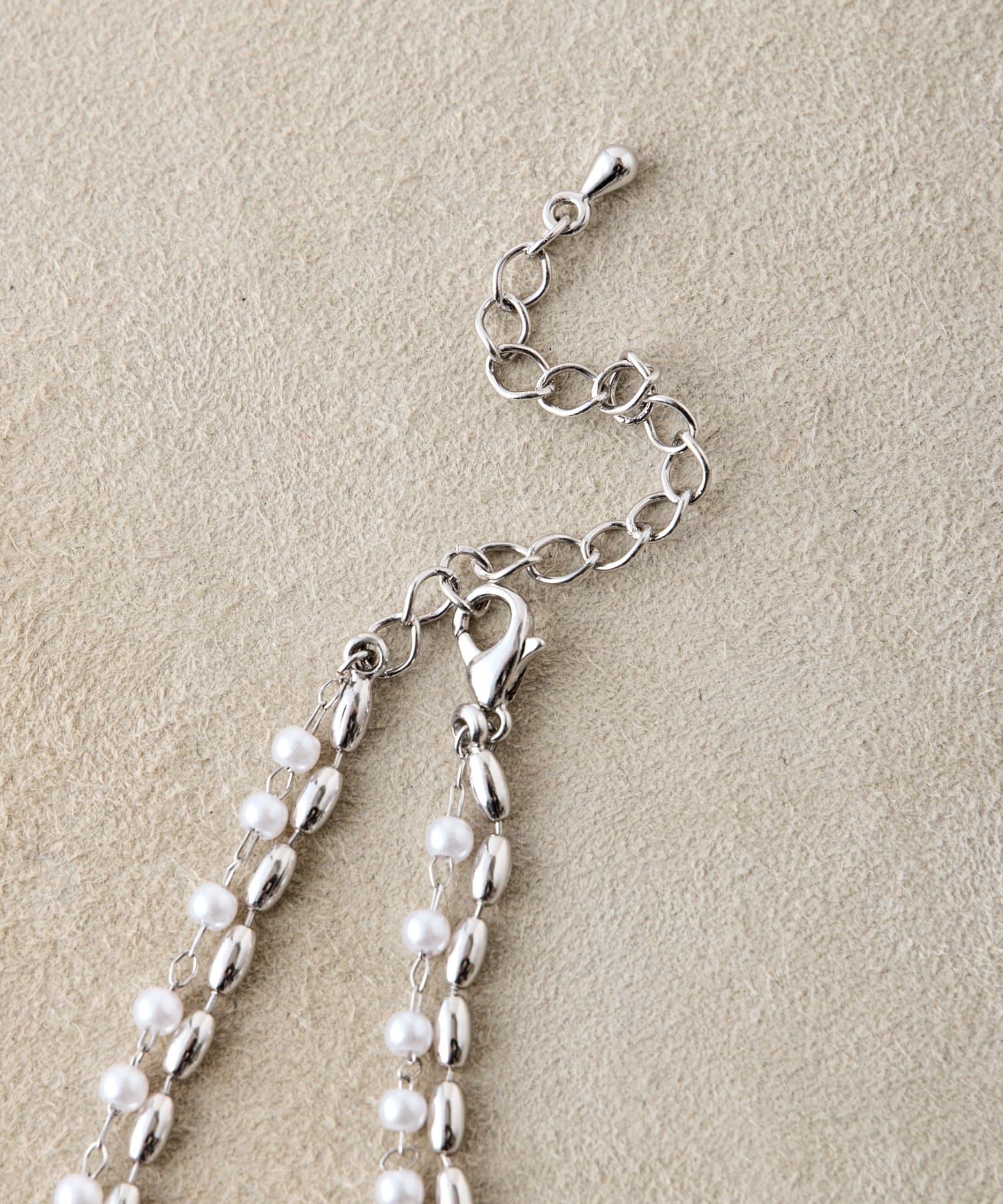 Jena　espace merveilleux(ジェナ　エスパスメルヴェイユ) パールボールチェーンネックレス