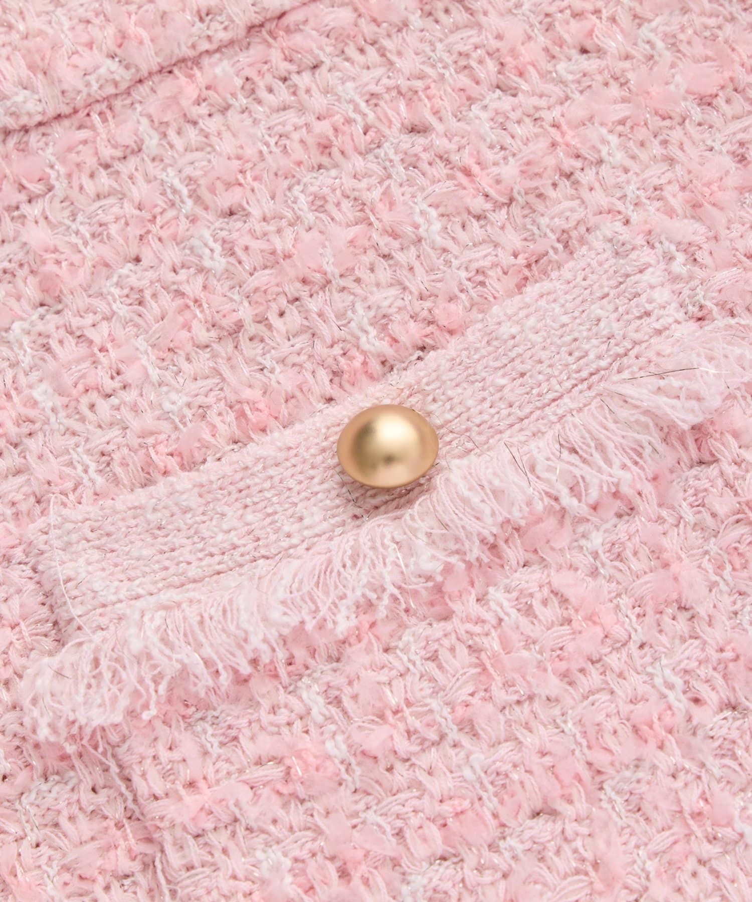 La boutique BonBon(ラブティックボンボン) 【アンサンブル可】ファンシーツイードニットジャケットカーディガン