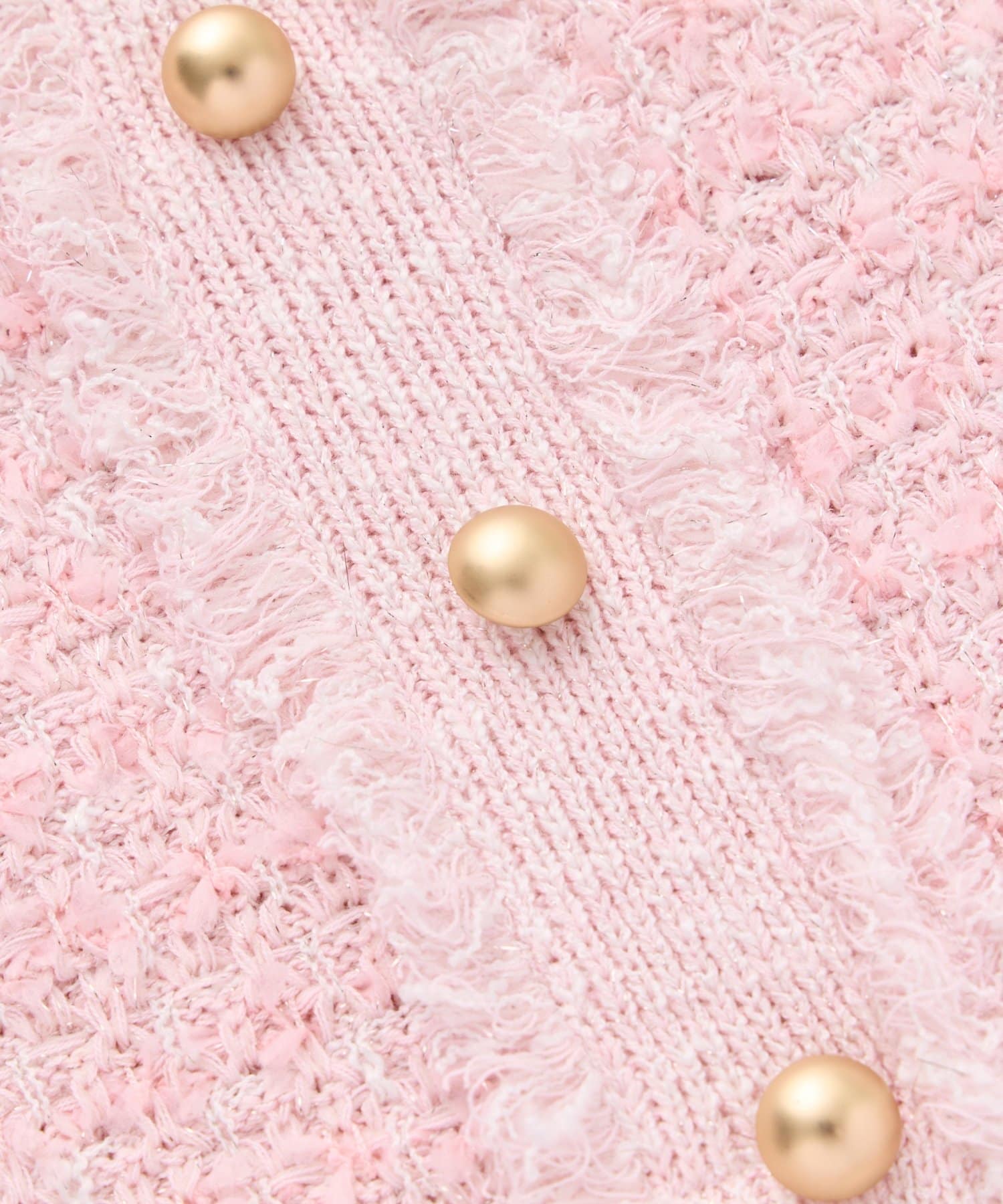 La boutique BonBon(ラブティックボンボン) 【アンサンブル可・ロングシーズンおすすめ】ファンシーツイードニットキャミ