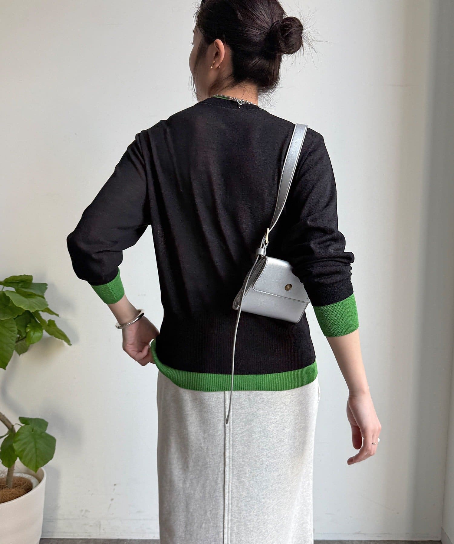 DOUDOU(ドゥドゥ) 【WEB限定】レイヤード風カーディガン