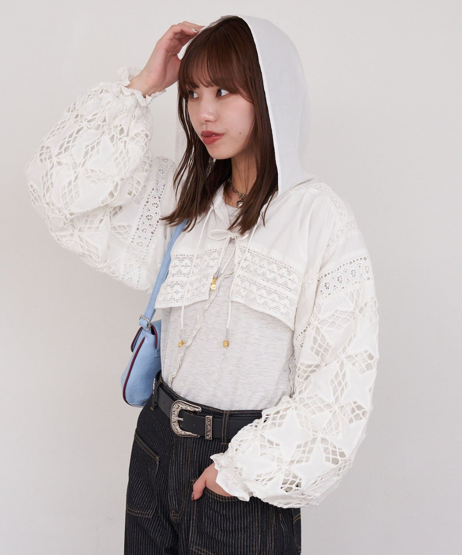 CIAOPANIC(チャオパニック) 【She desires...】フード付きレースボレロ