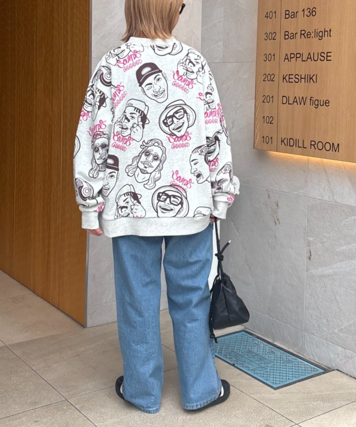 CIAOPANIC TYPY(チャオパニックティピー) 【SOUNDS GOOOOD】アソートフェイス柄ファンキースウェット