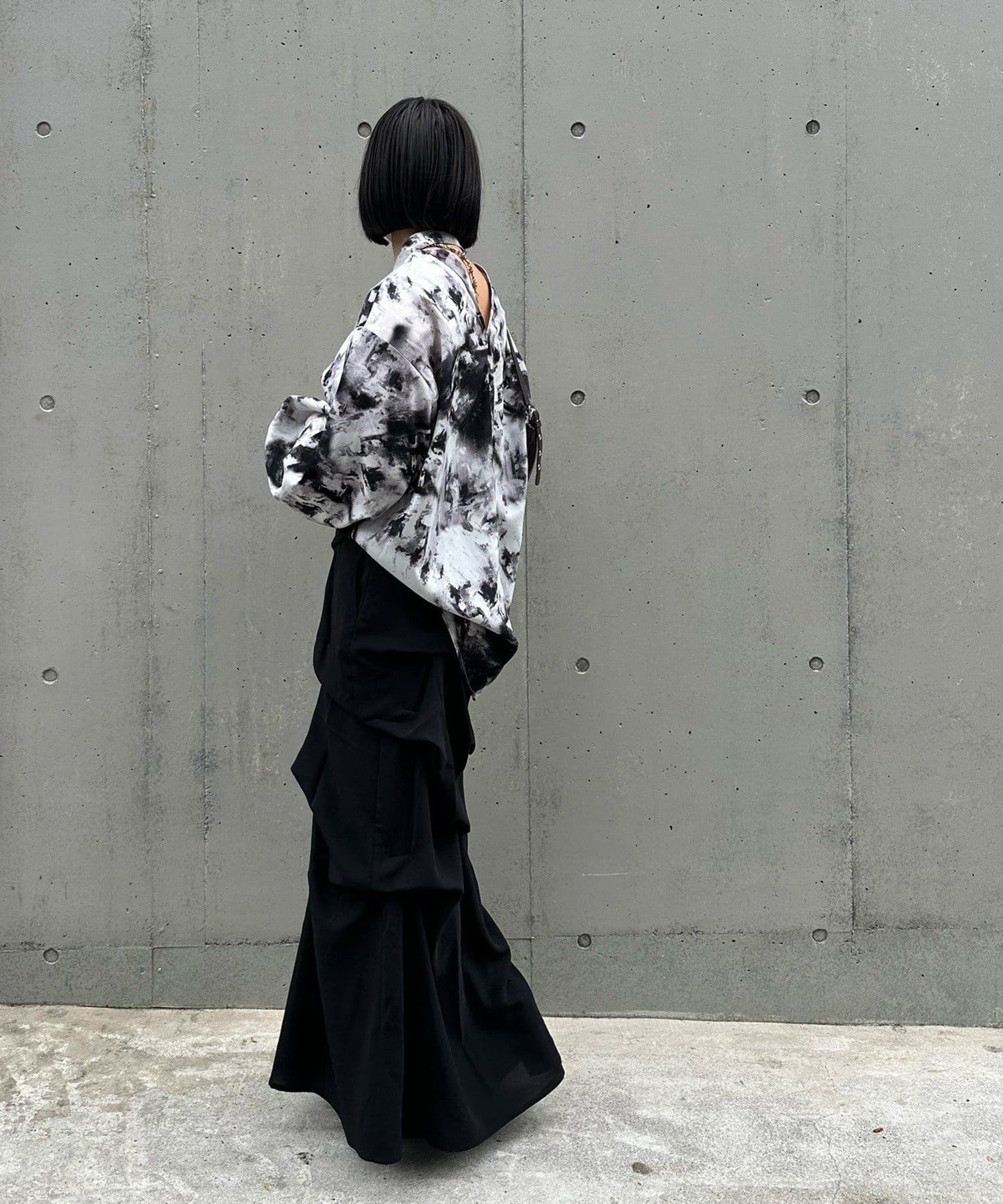 Remind me and forever(リマインドミーアンドフォーエバー) 【Mavie..7】前後2WAYバンドカラーシャツ