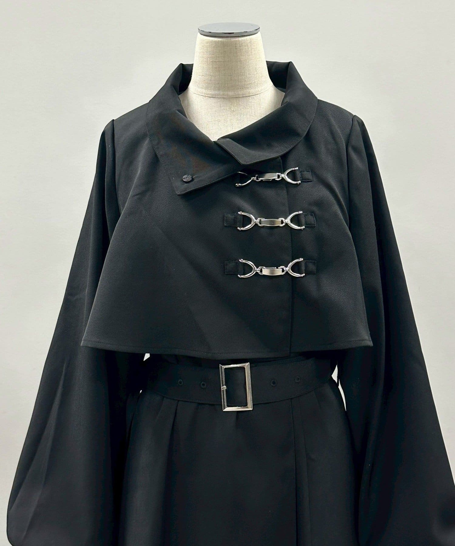 Remind me and forever(リマインドミーアンドフォーエバー) 【Mavie..7】【3サイズ展開】スタンドネックロングフレアコート