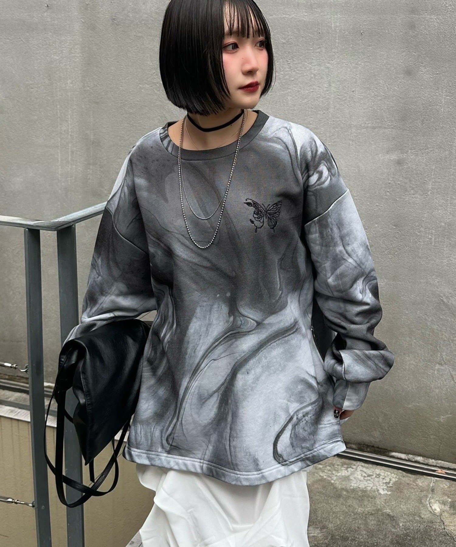 Remind me and forever(リマインドミーアンドフォーエバー) 【Mavie..7】アソートカラー胸刺繍スウェットプルオーバー