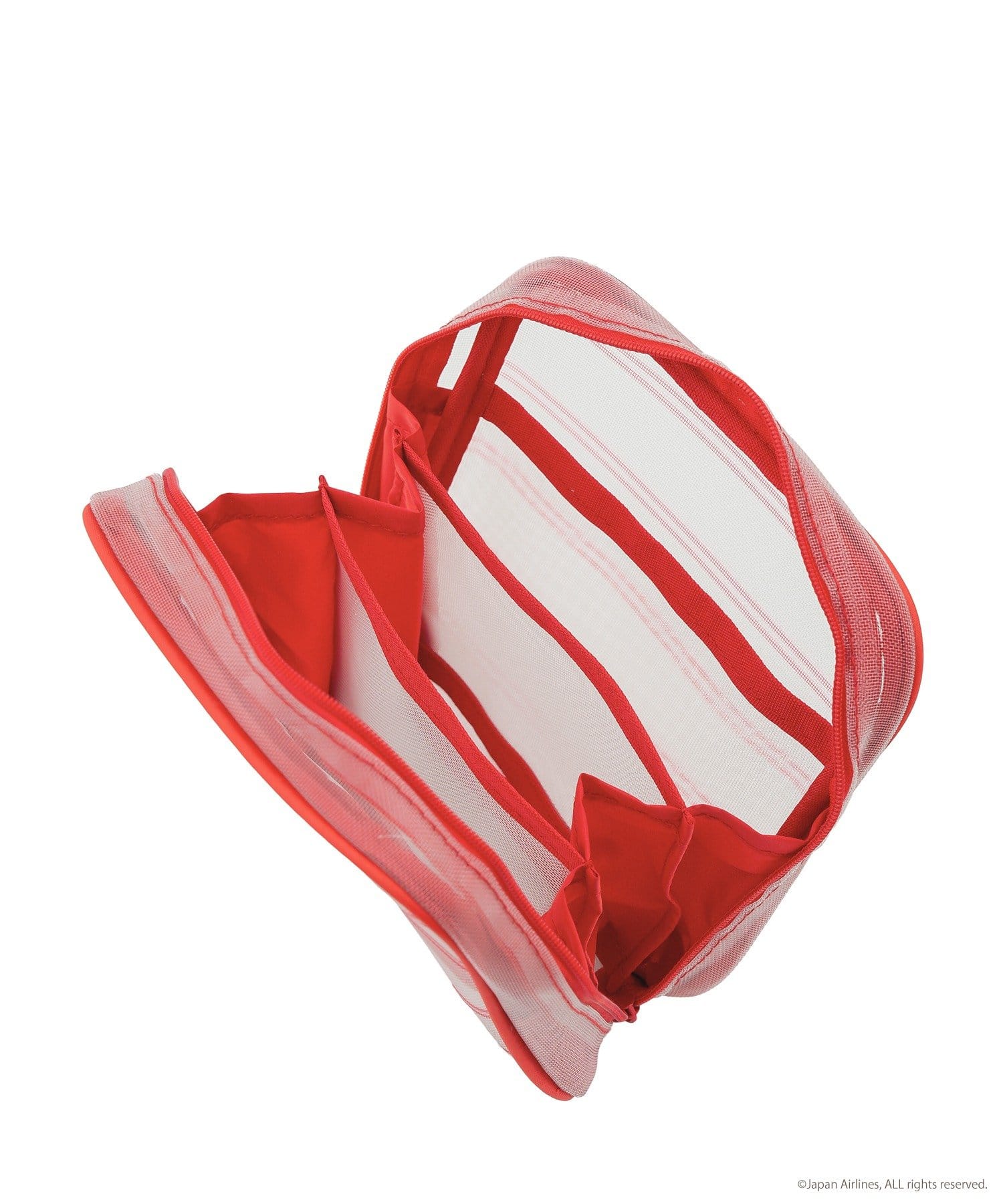 3COINS(スリーコインズ) トラベルポーチ：S／JAPAN AIRLINES