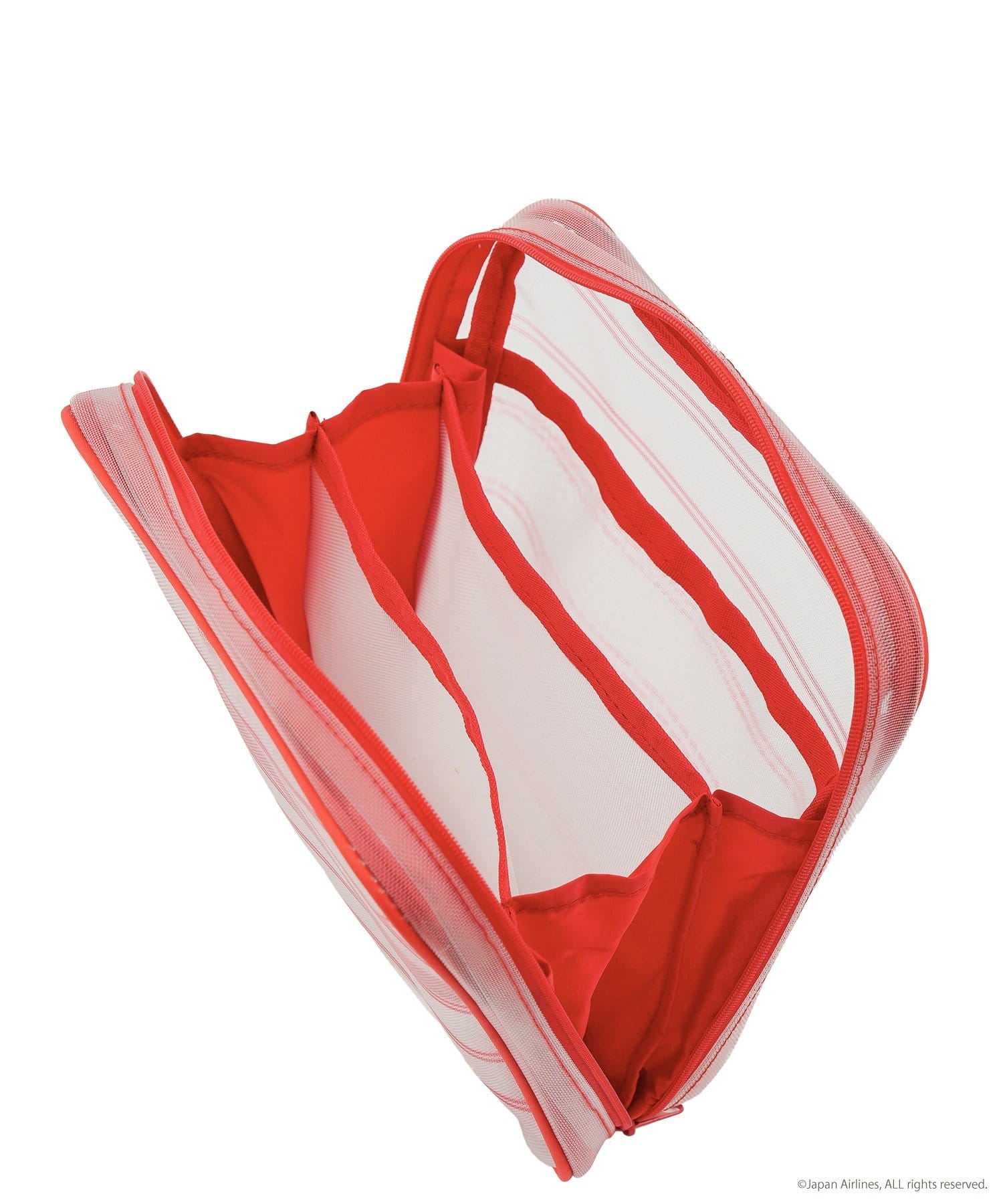 3COINS(スリーコインズ) トラベルポーチ：M／JAPAN AIRLINES