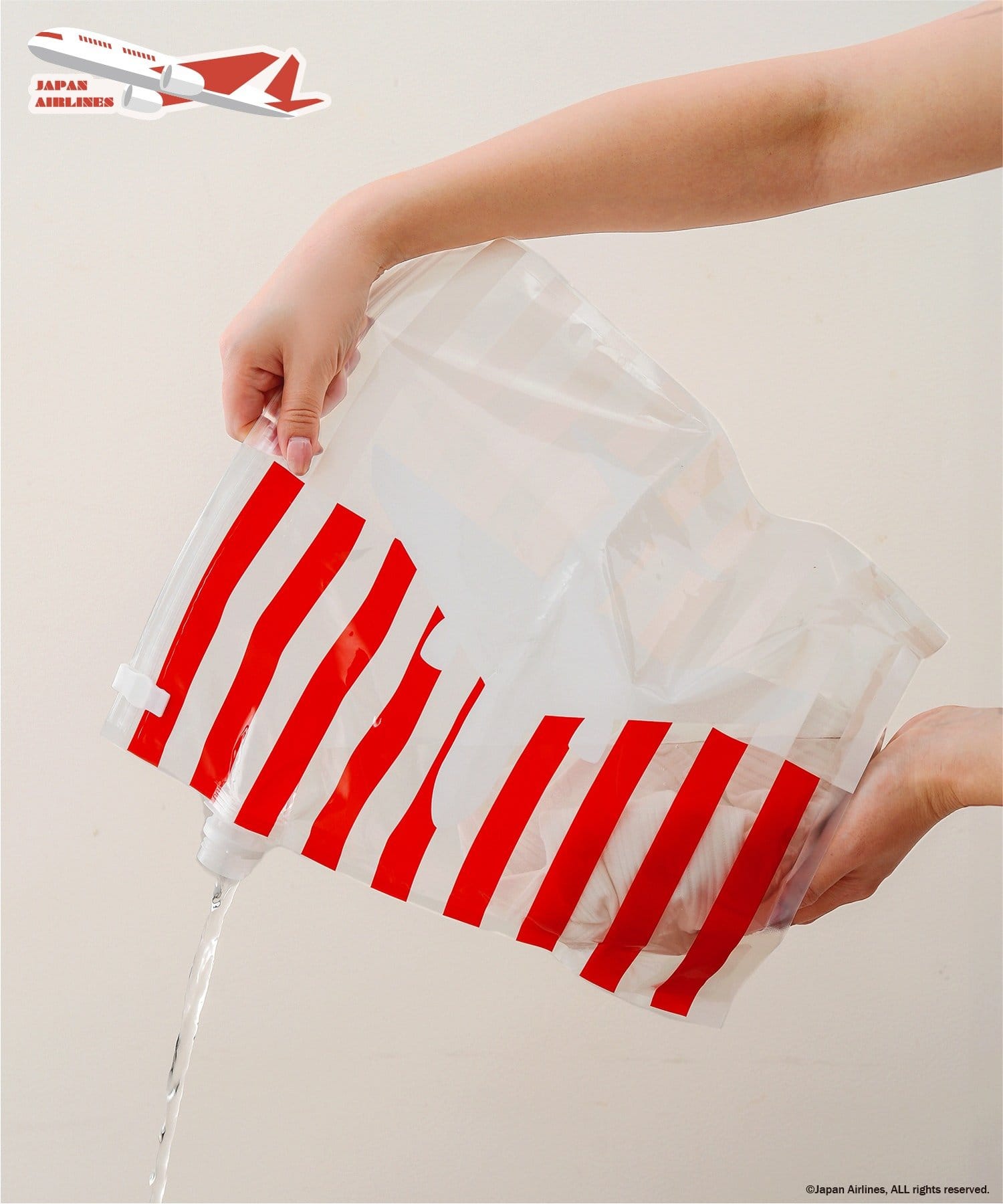 3COINS(スリーコインズ) ウォッシュバッグ／JAPAN AIRLINES