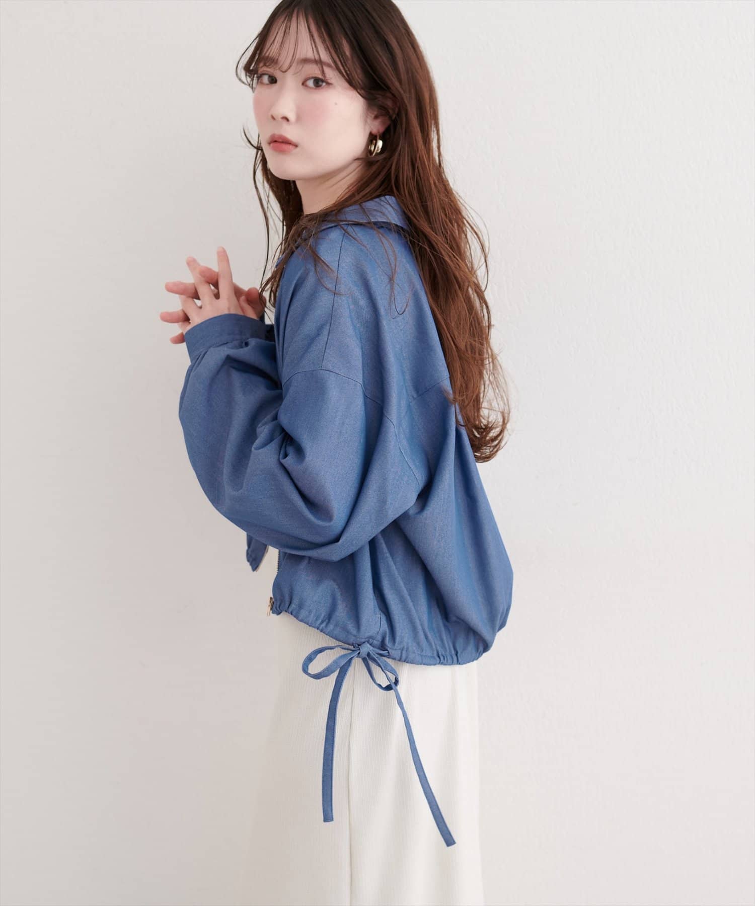 natural couture(ナチュラルクチュール) 裾ドロストブルゾン