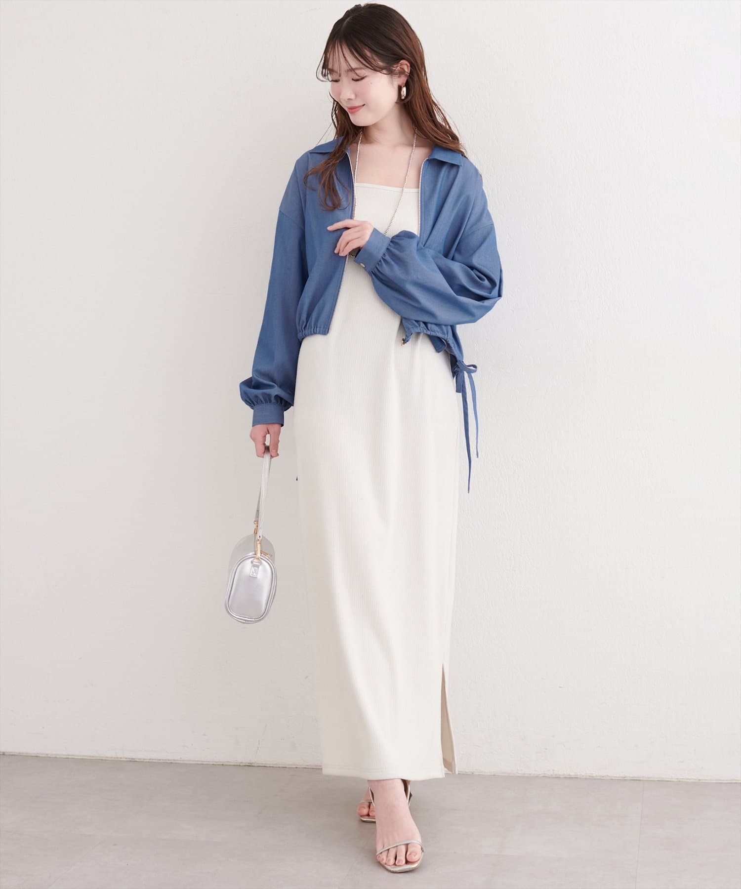 natural couture(ナチュラルクチュール) 裾ドロストブルゾン