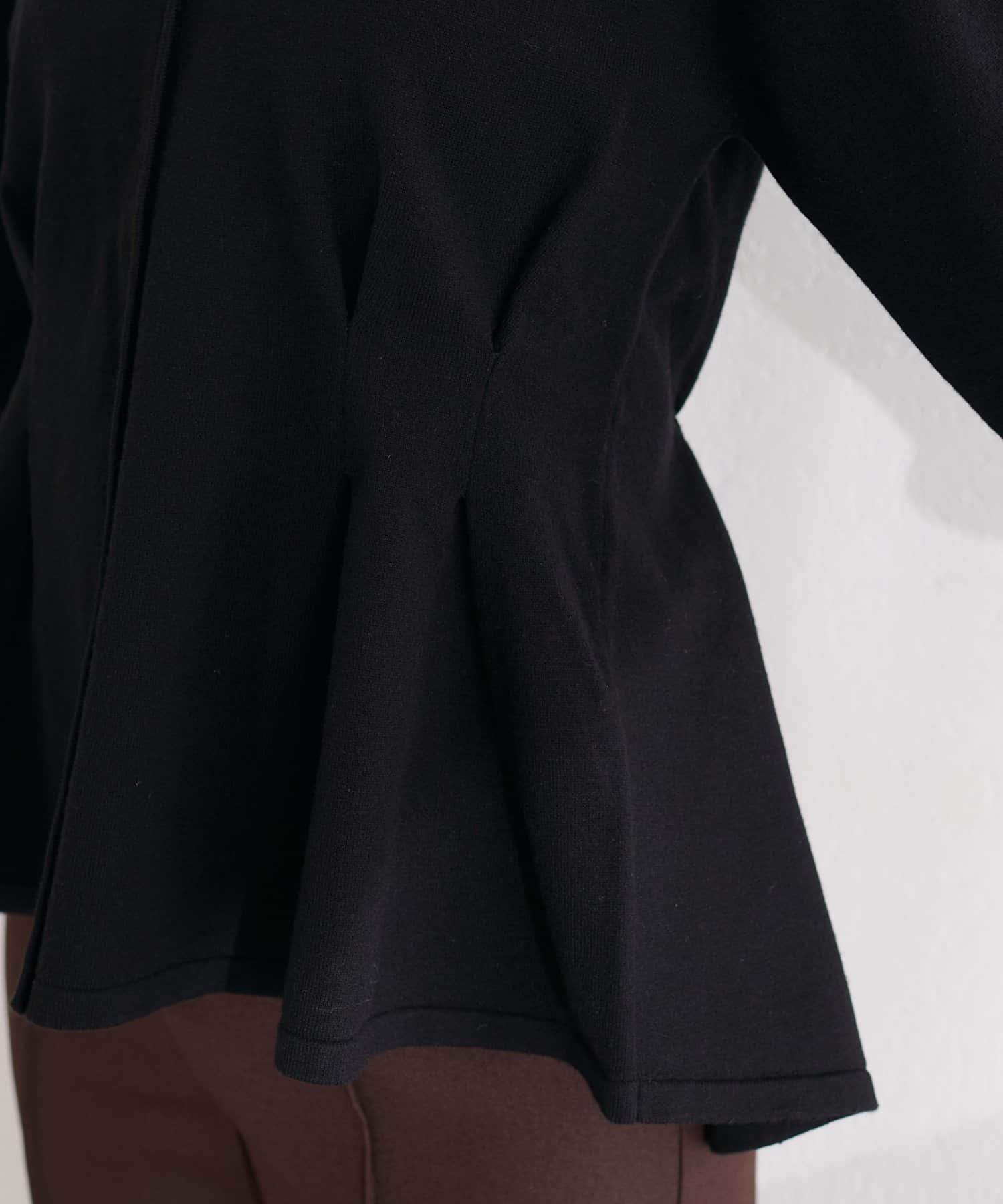 natural couture(ナチュラルクチュール) 〈osono〉タックペプラムニット