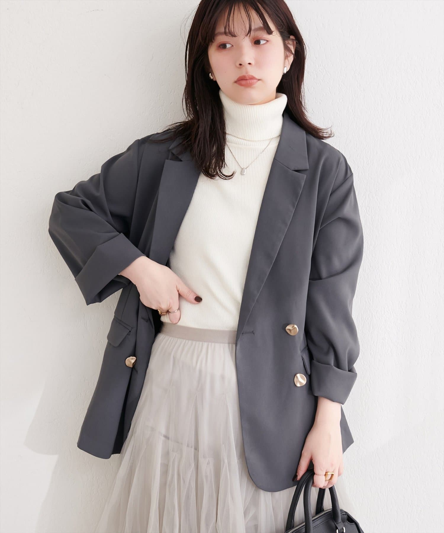 natural couture(ナチュラルクチュール) 〈osono〉テーラードジャケット