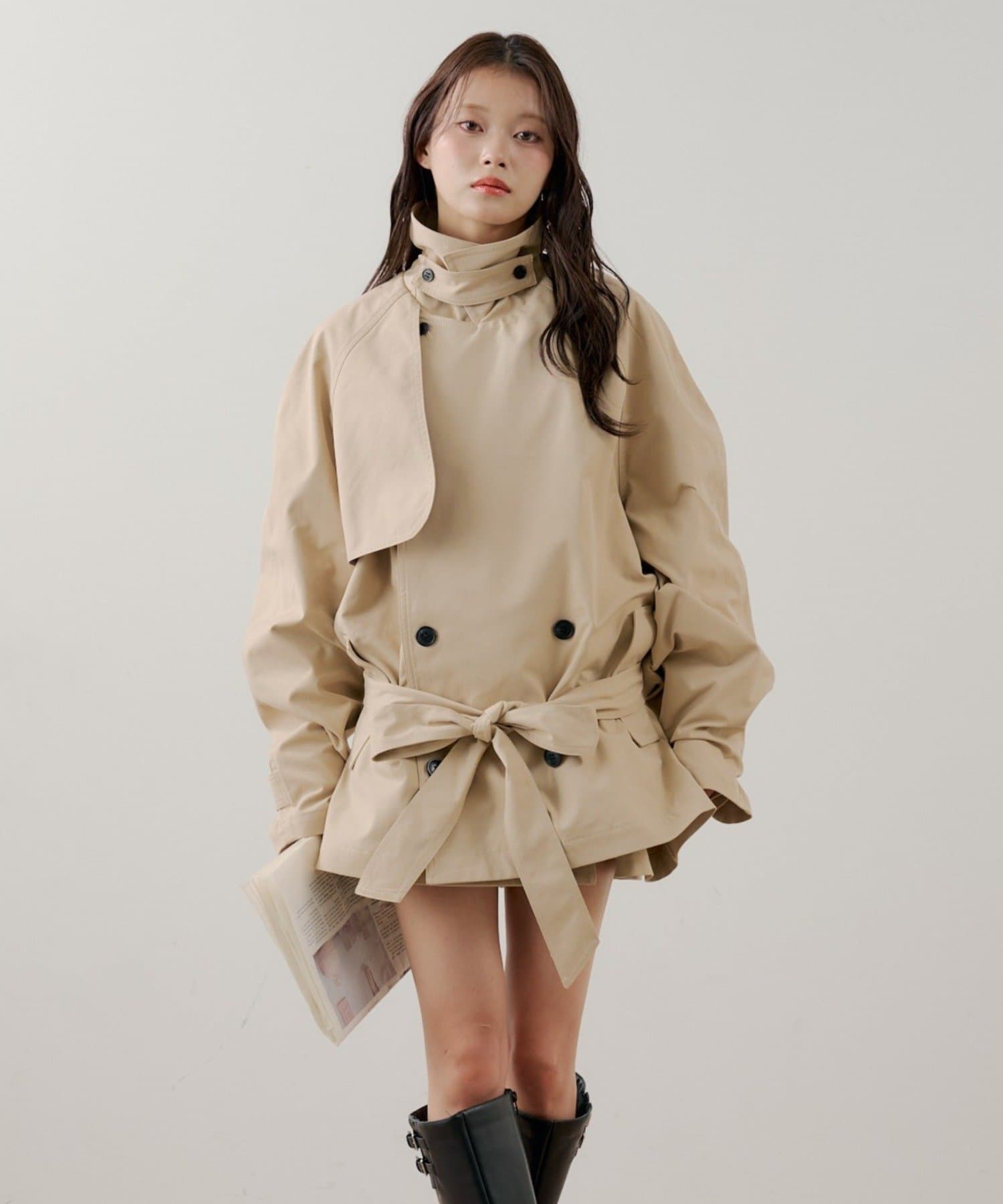 Chico(チコ) ミドル丈ルーズトレンチコート