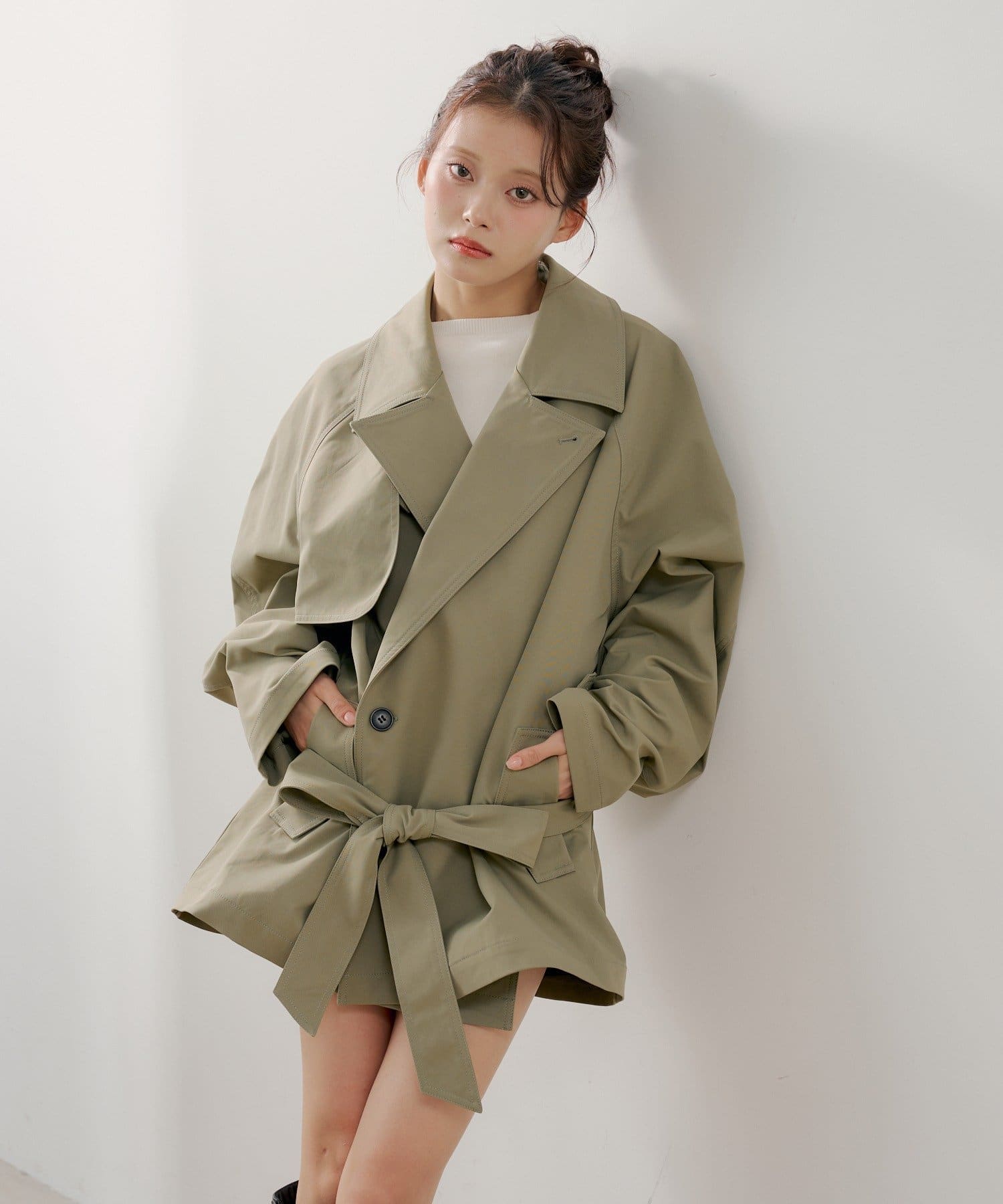 Chico(チコ) ミドル丈ルーズトレンチコート