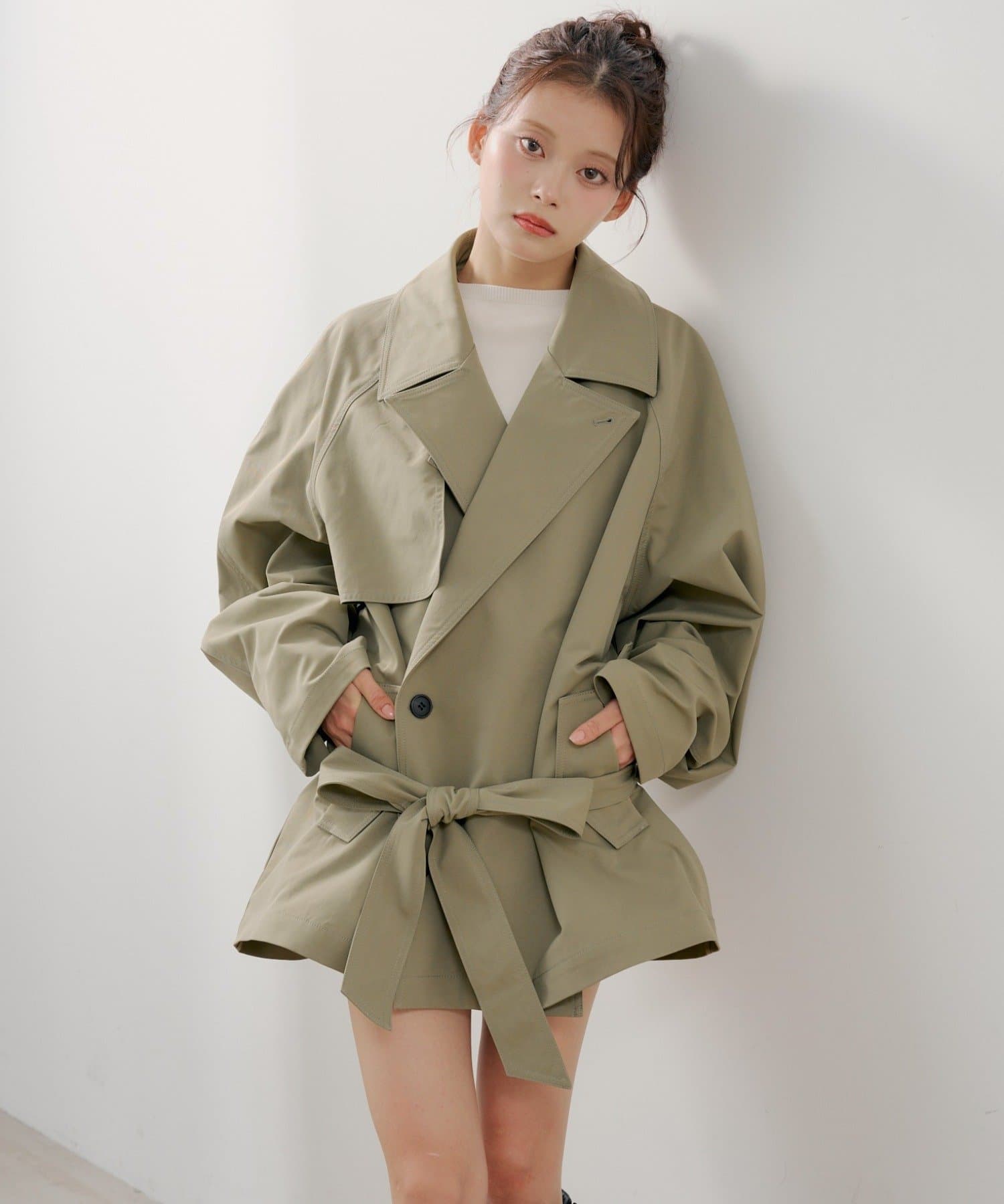 Chico(チコ) ミドル丈ルーズトレンチコート