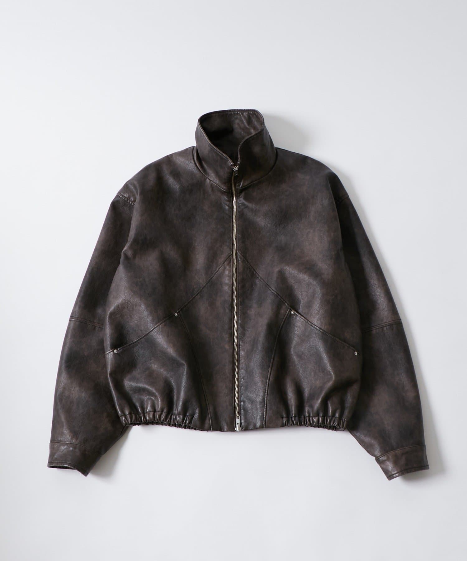 WHO’S WHO gallery(フーズフーギャラリー) VINTAGE-STYLE LEATHERSTANDCOLLAR BLOUSON