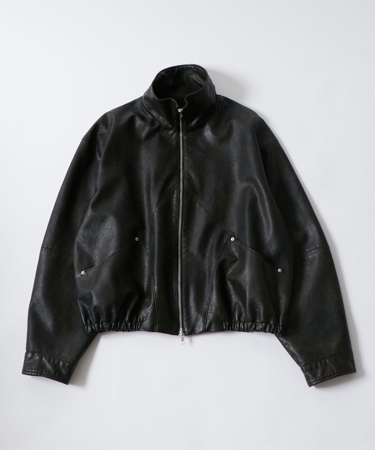 WHO’S WHO gallery(フーズフーギャラリー) VINTAGE-STYLE LEATHERSTANDCOLLAR BLOUSON