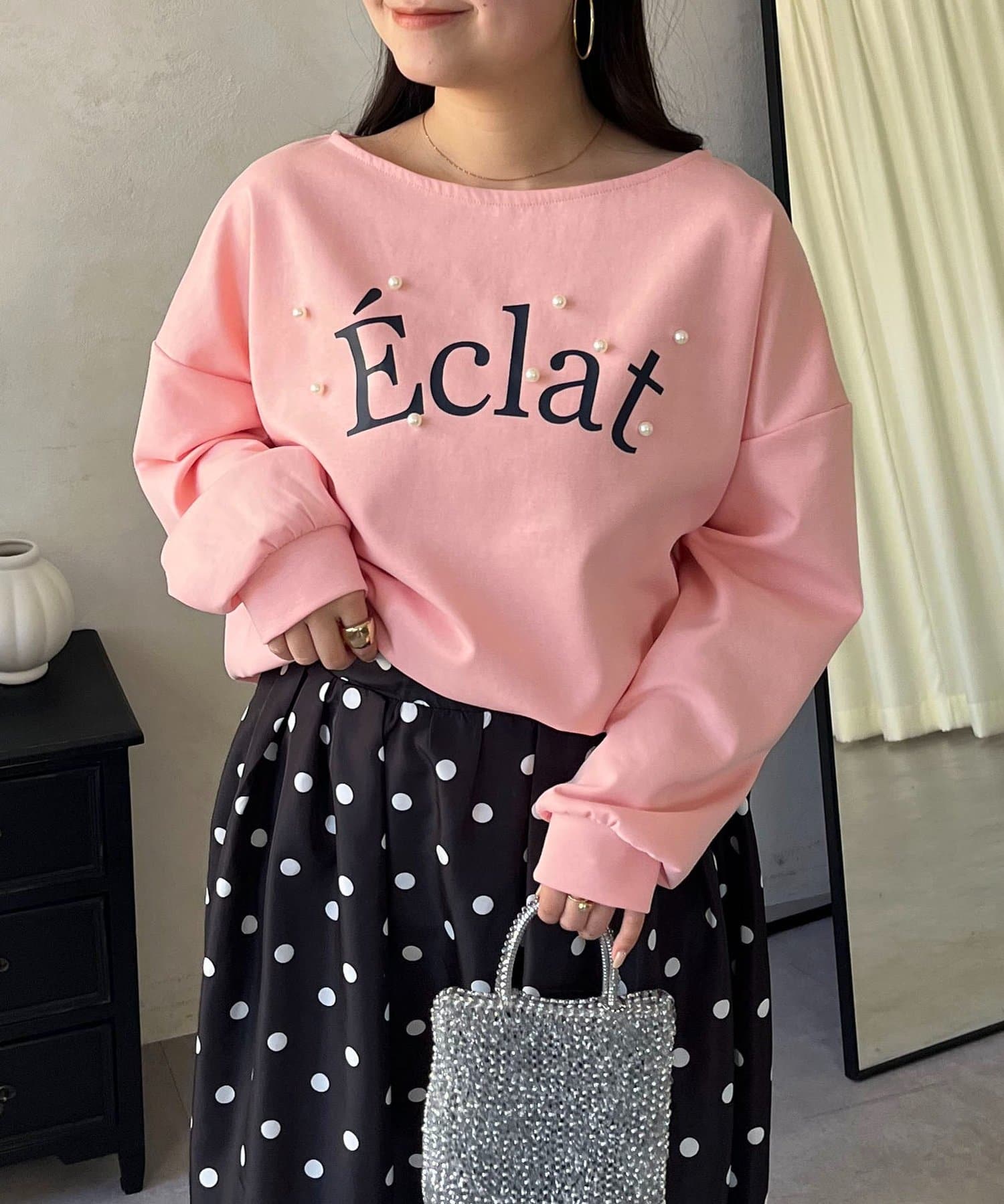 prose verse(プロズヴェール) ランダムパールロゴスウェット