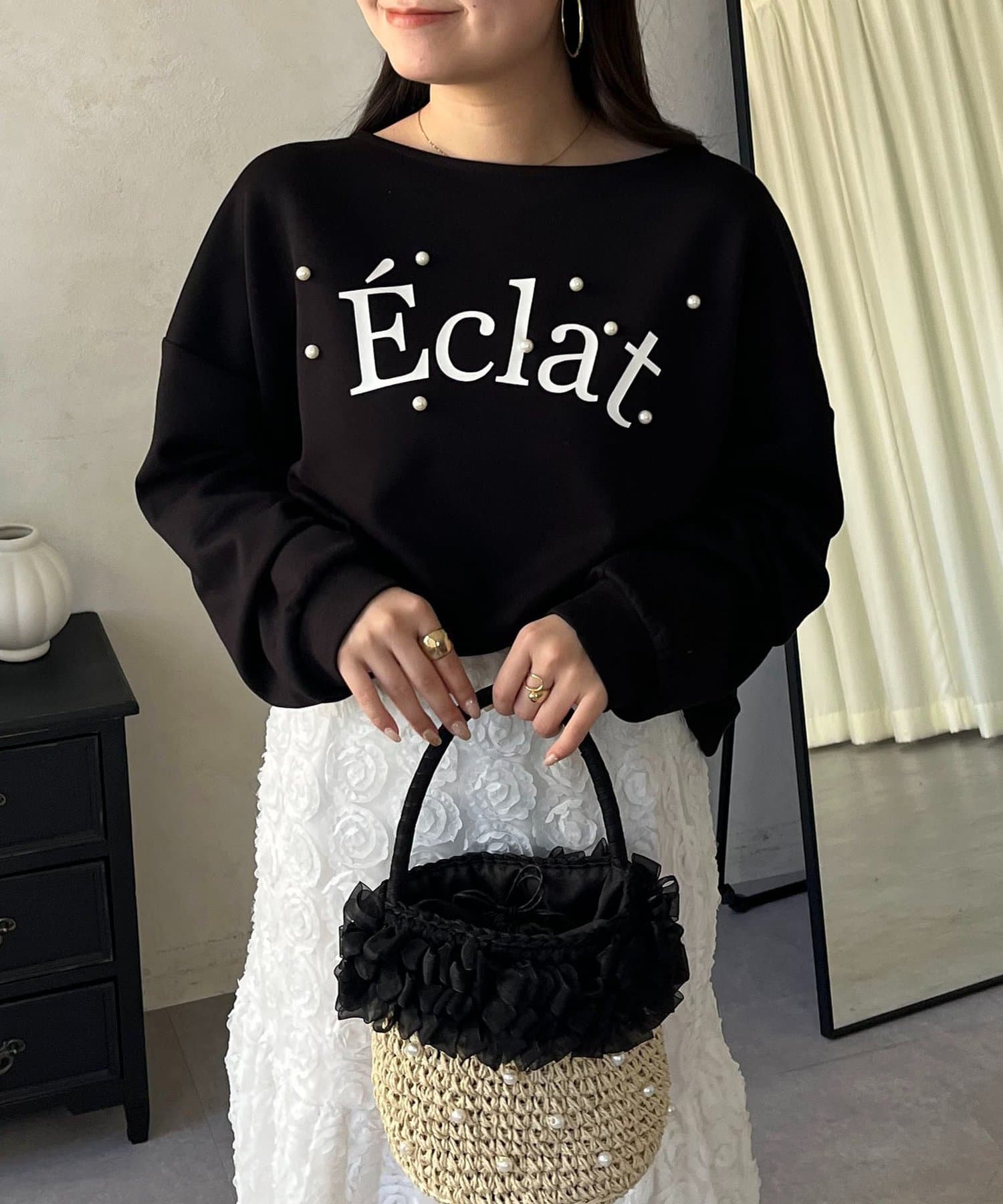 prose verse(プロズヴェール) ランダムパールロゴスウェット