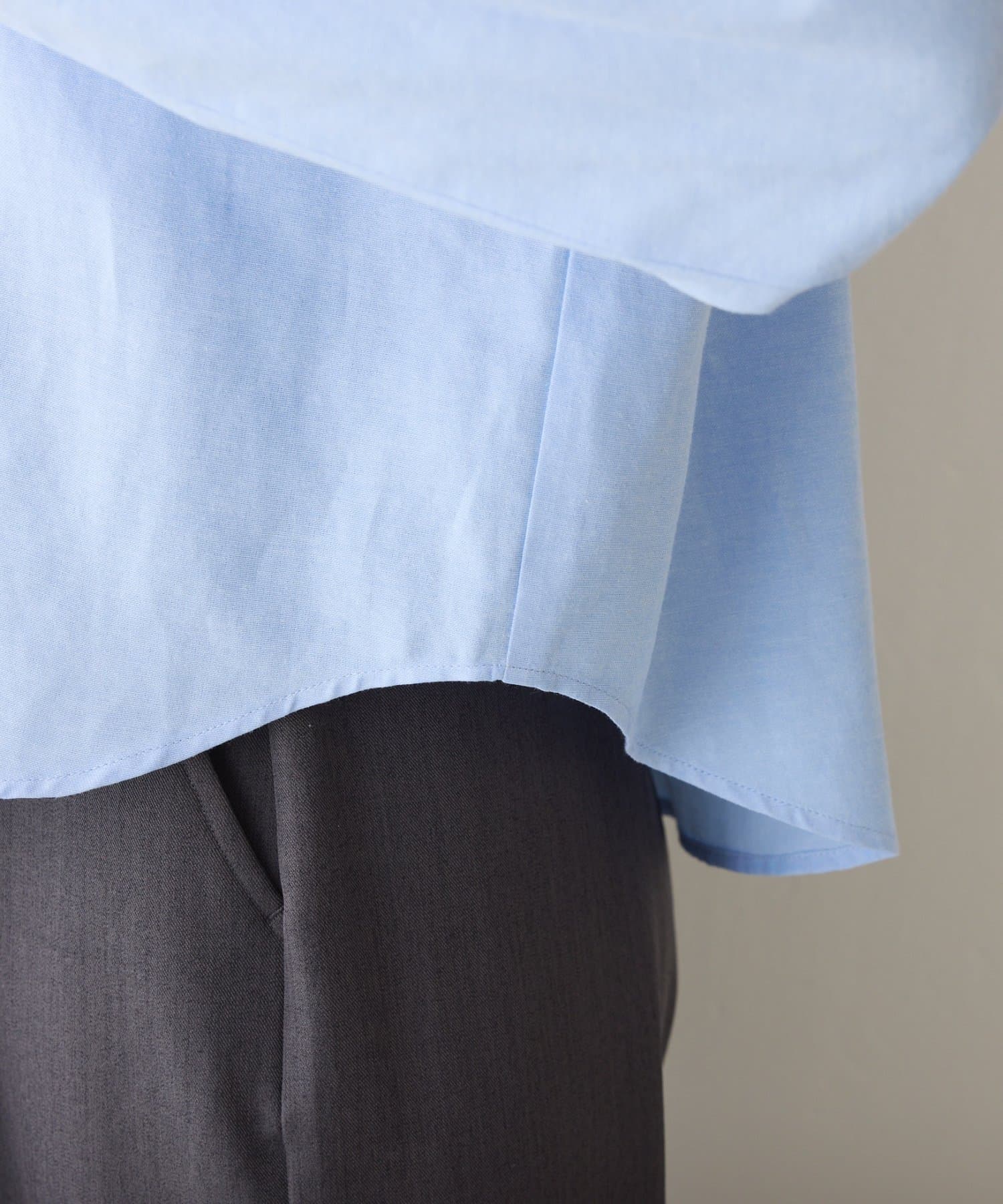 COLONY 2139(コロニー トゥーワンスリーナイン) ピンオックスワイドクロップドシャツ