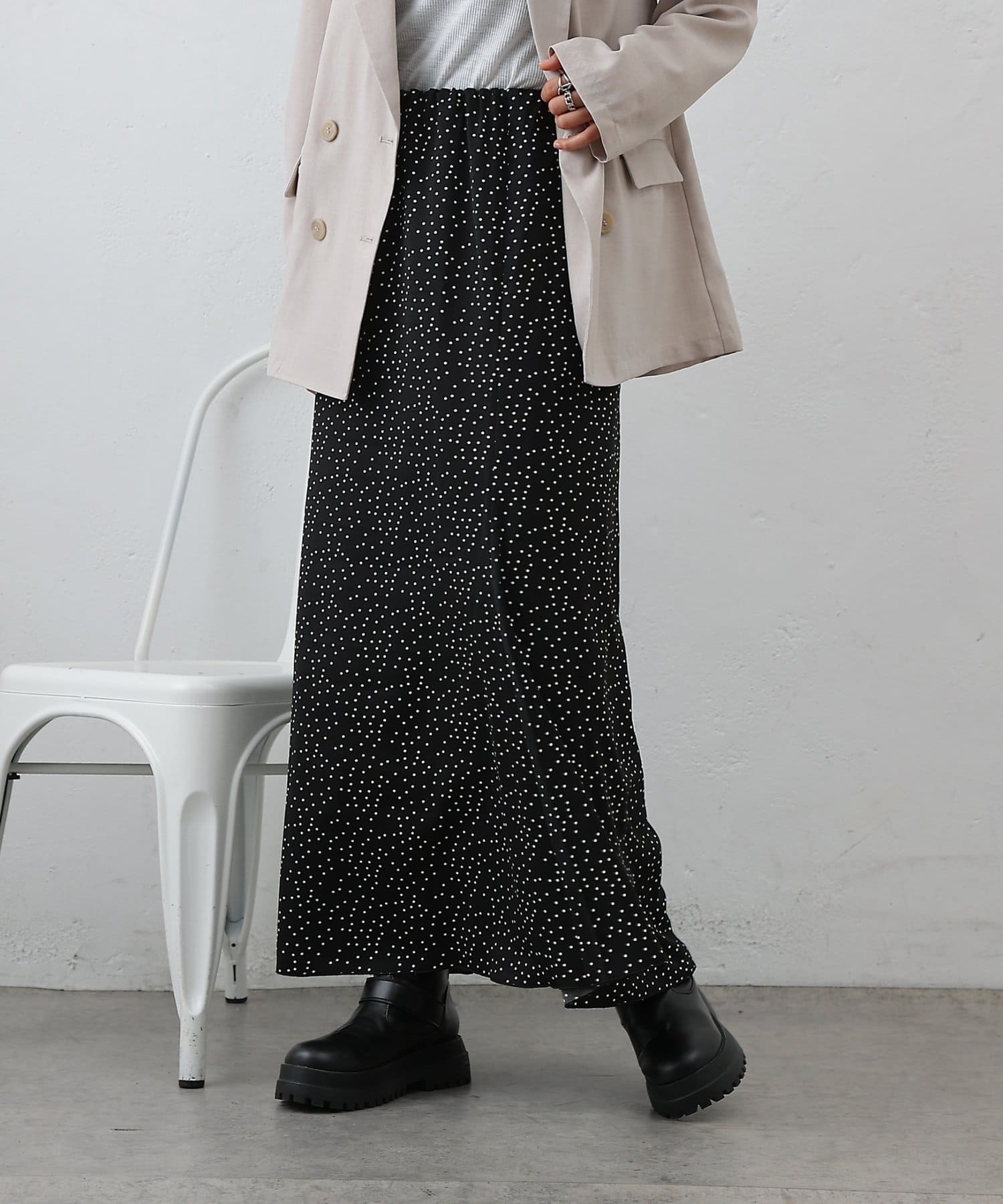 COLONY 2139(コロニー トゥーワンスリーナイン) ランダムドットロングスカート