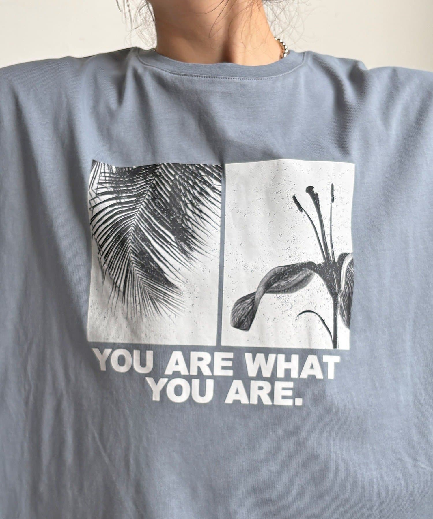 DOUDOU(ドゥドゥ) 【WEB限定】ビッグシルエットモノクロフォトTEE