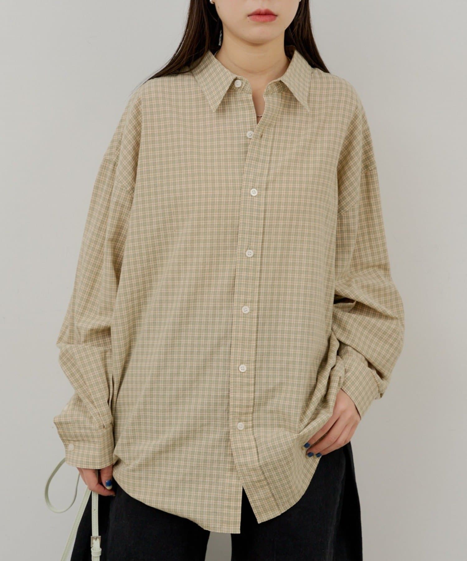 Kastane(カスタネ) 【WHIMSIC】マイクロチェックシャツ