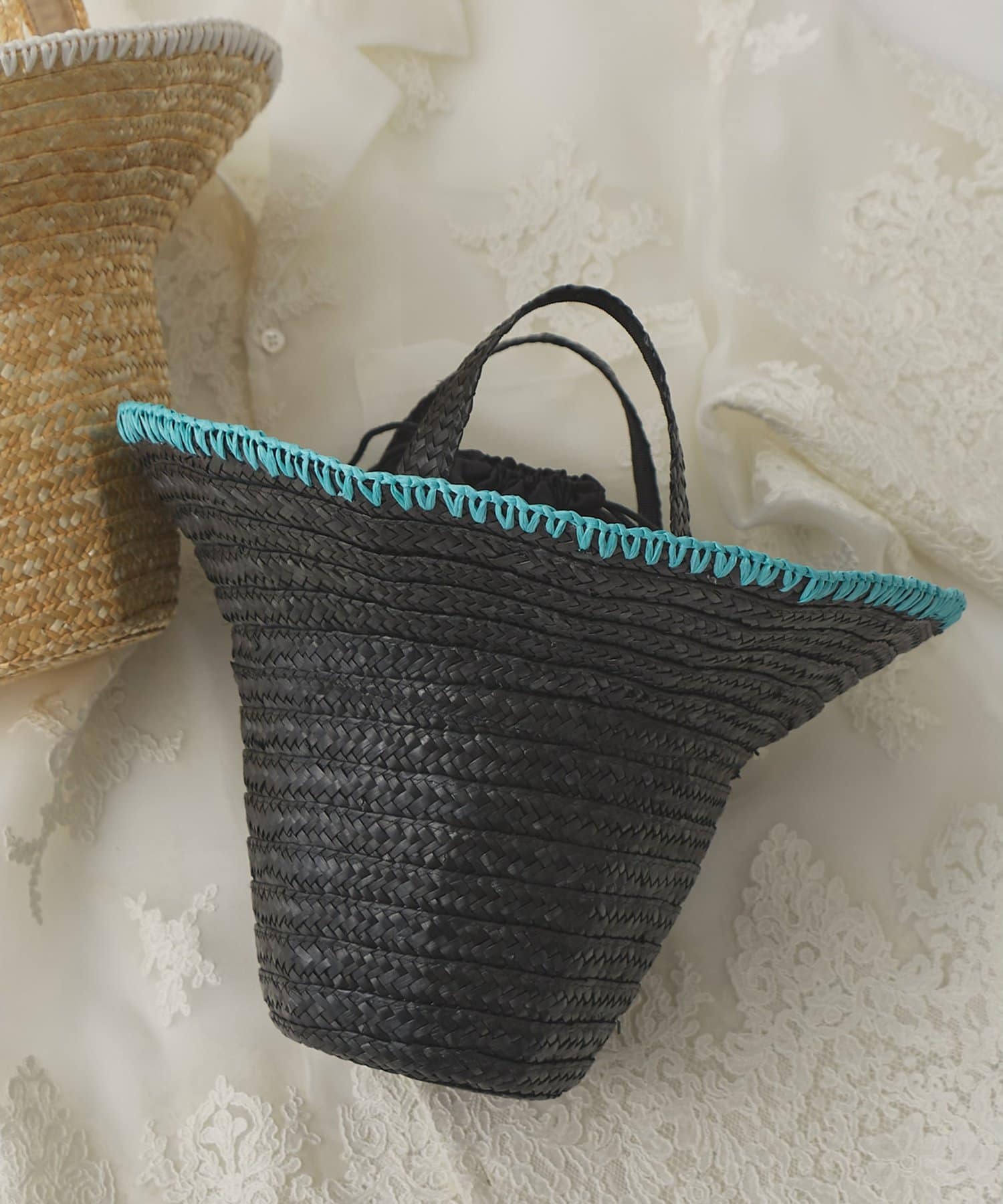 Whim Gazette(ウィム ガゼット) 【Caterina Bertini】別注ステッチカゴバッグ