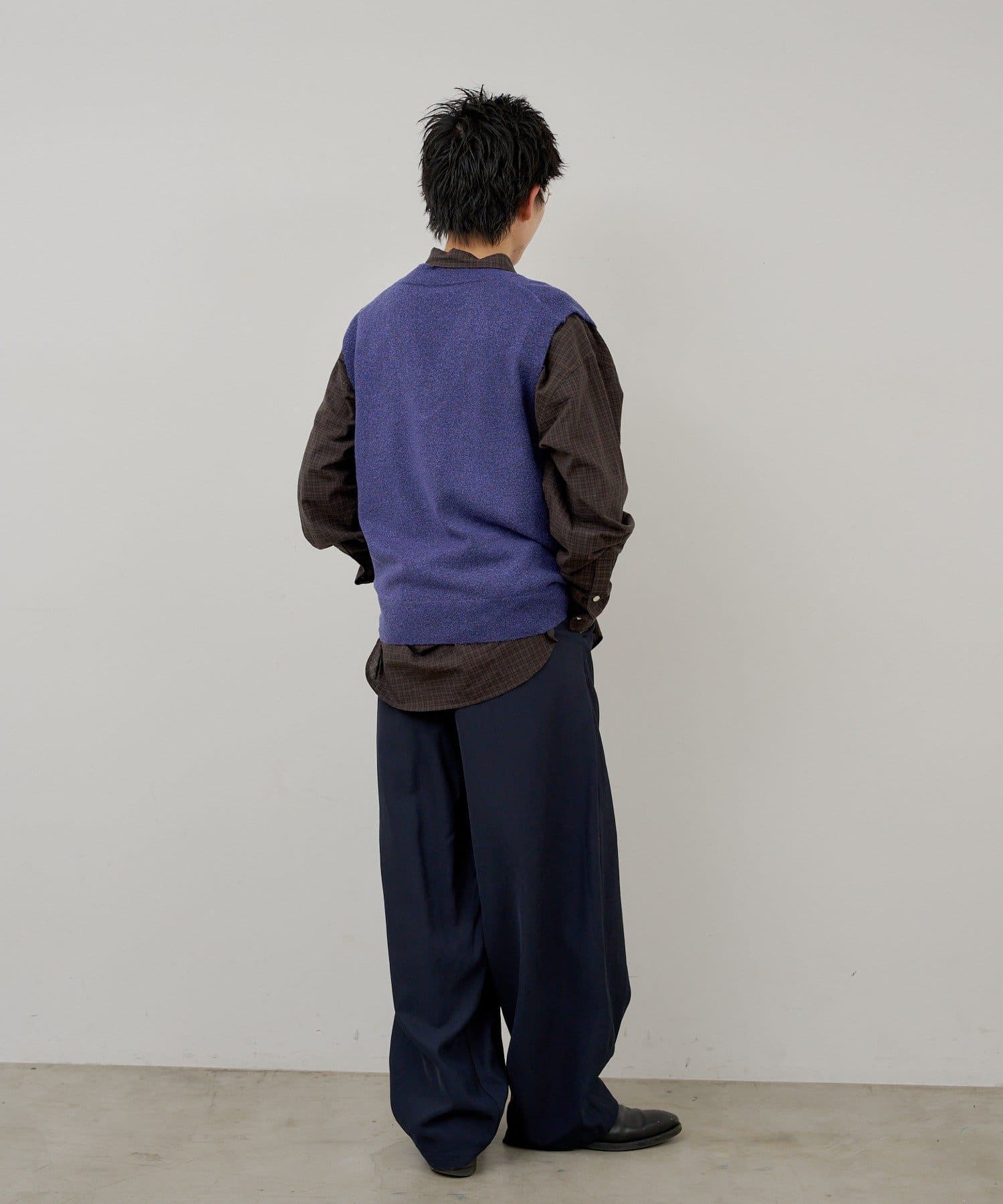 Kastane(カスタネ) 【WHIMSIC】ブークレVネックニットベスト