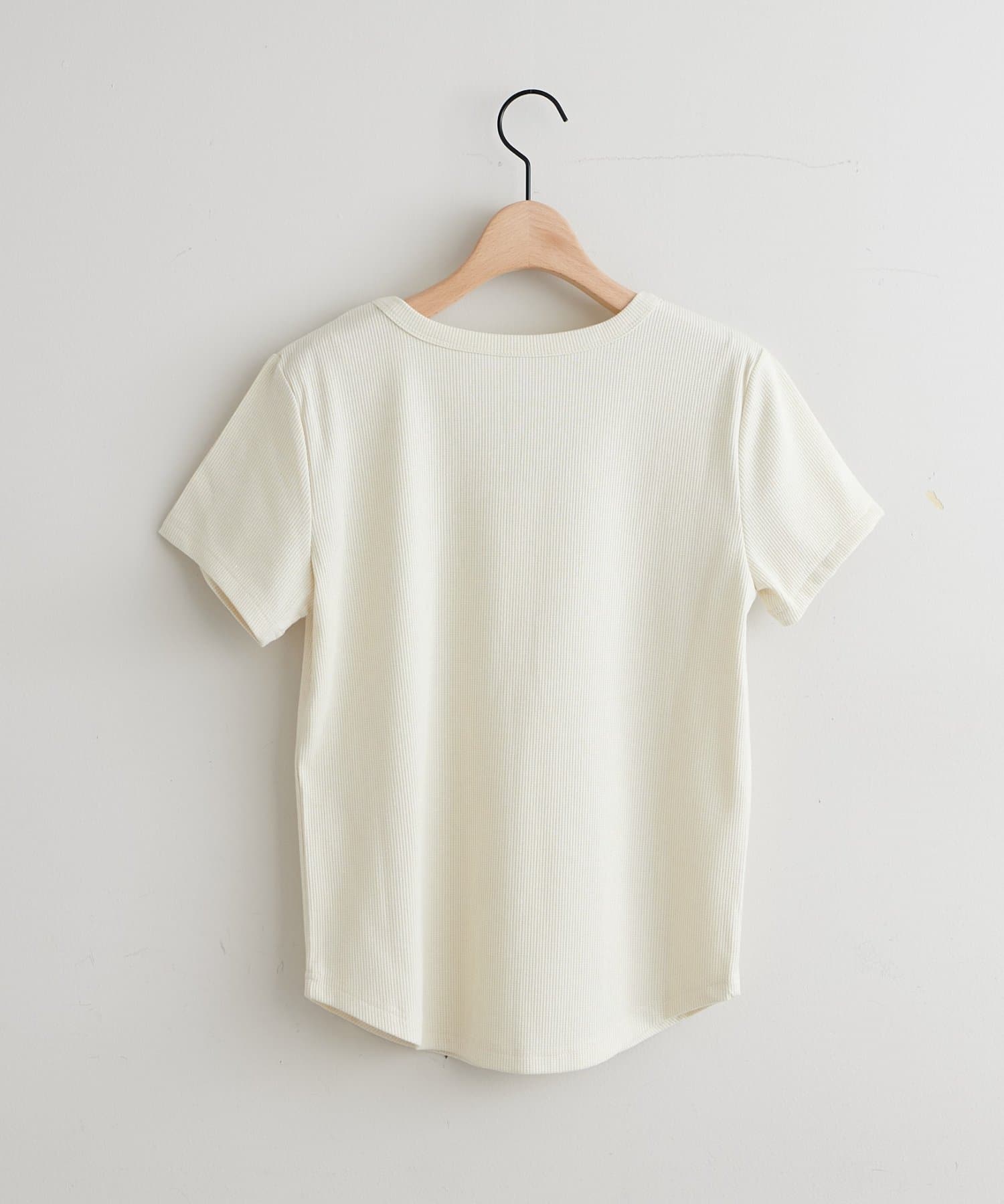 DISCOAT(ディスコート) 【SS先行予約/WEB限定】ラメリブコンパクトUネックT