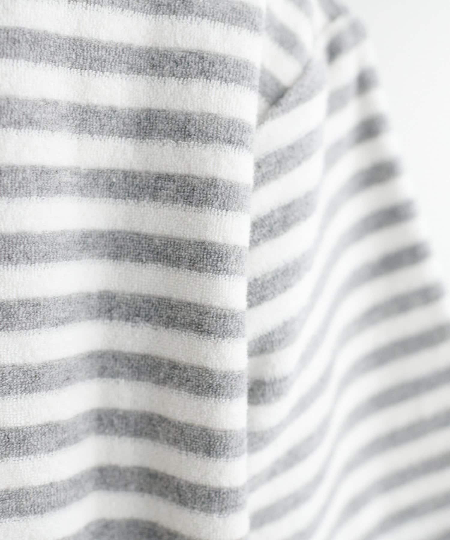 DISCOAT(ディスコート) 【WEB限定】衿付きボーダーポロワンピース