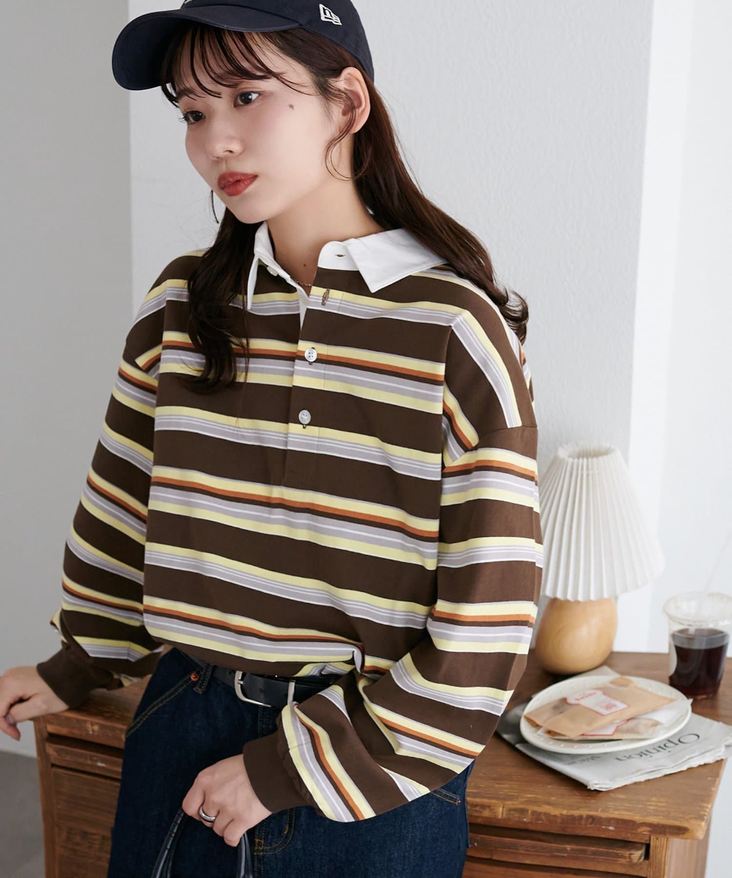 DISCOAT(ディスコート) 【WEB限定 】ランダムボーダーラガーT