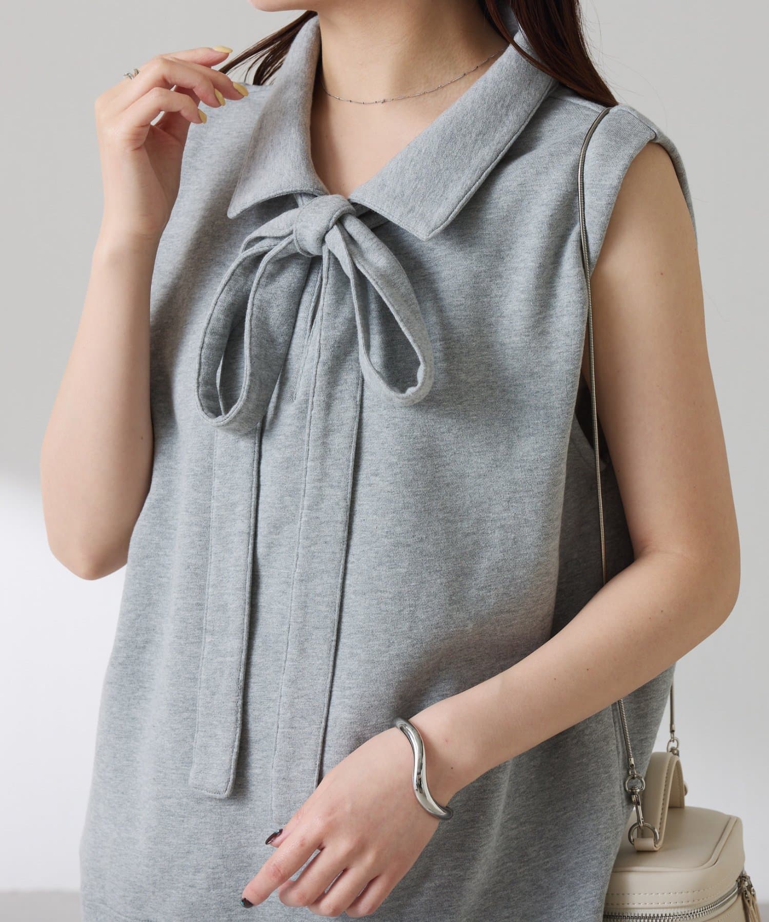 COLLAGE GALLARDAGALANTE(コラージュ ガリャルダガランテ) 【リボン取り外しできる◎】ボウタイスウエット