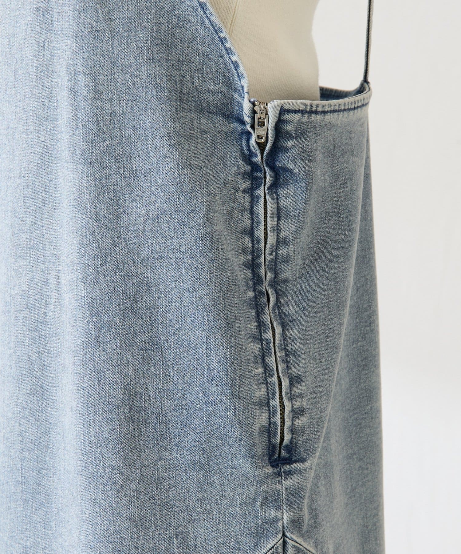 COLLAGE GALLARDAGALANTE(コラージュ ガリャルダガランテ) 【ストレッチ素材◎】Q.anosリラックススリムデニムワンピース