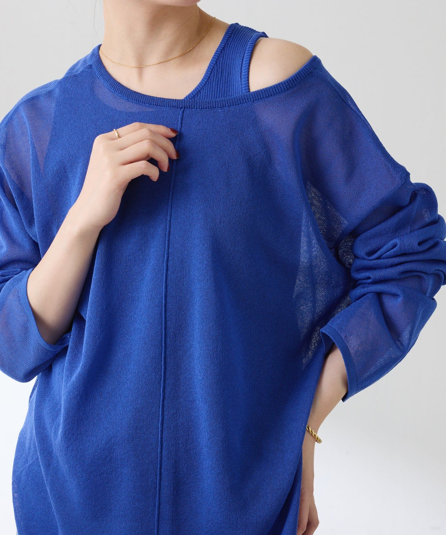 COLLAGE GALLARDAGALANTE(コラージュ ガリャルダガランテ) 【セットアイテム】レイヤードVネックニット