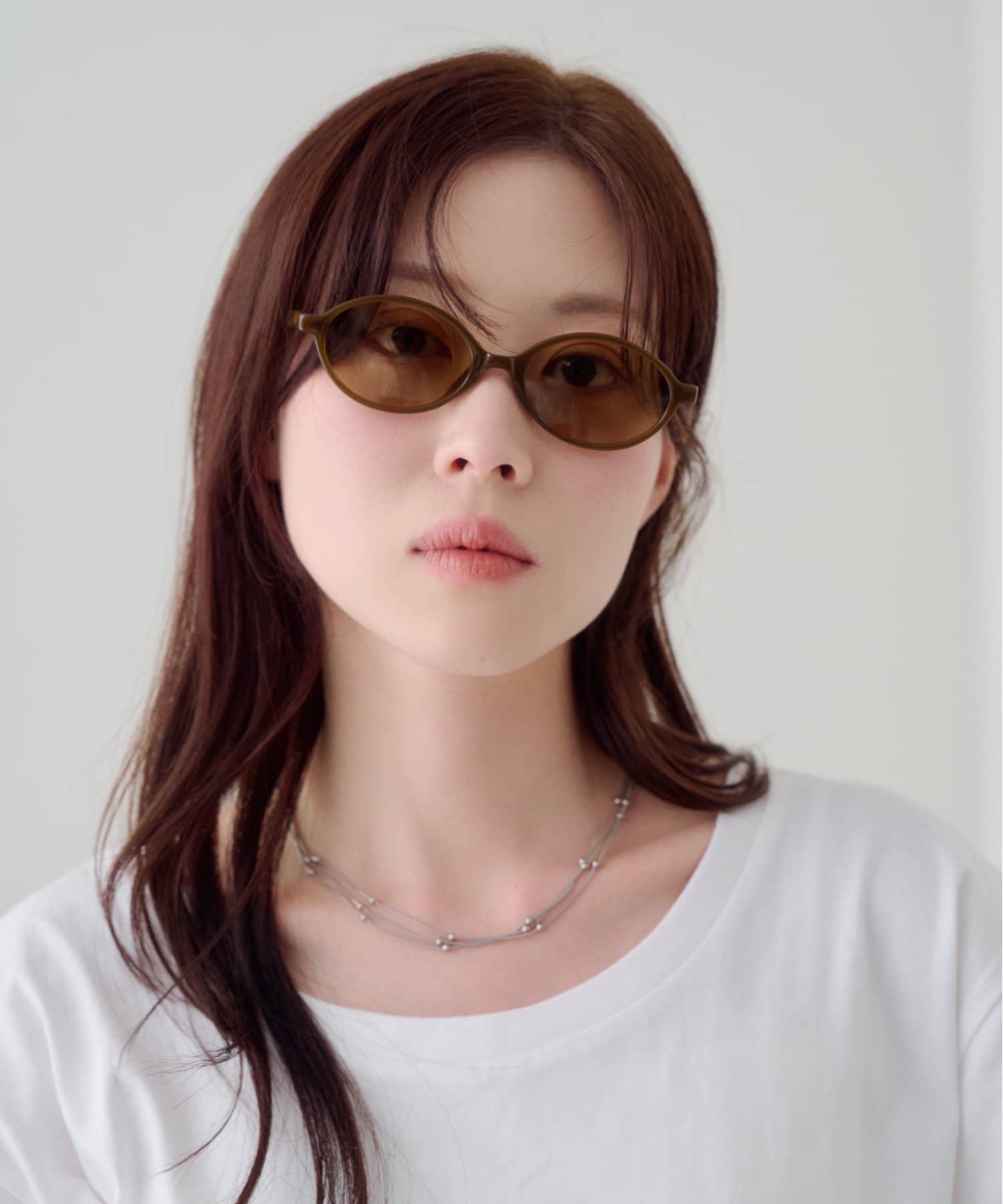 Kastane(カスタネ) オーバルサングラス