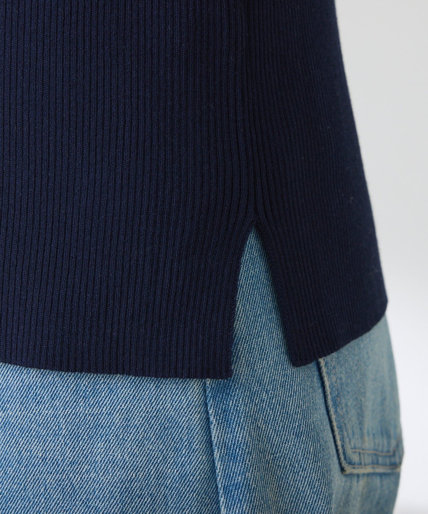 COLLAGE GALLARDAGALANTE(コラージュ ガリャルダガランテ) 【二の腕カバー◎】ハーフスリーブコンパクトニット