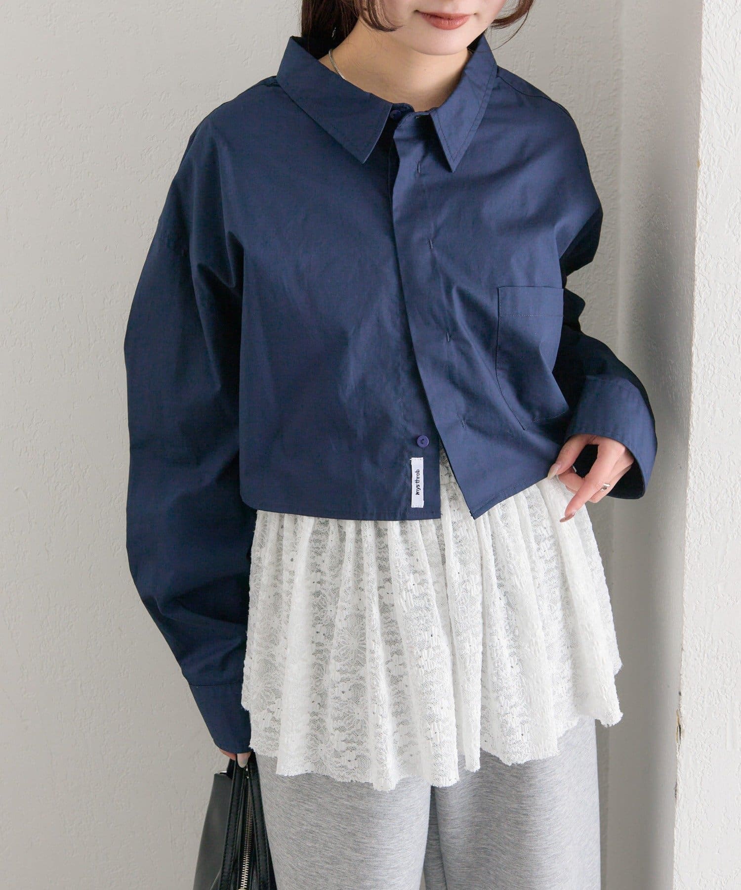 mystic(ミスティック) ワイドショートシャツ