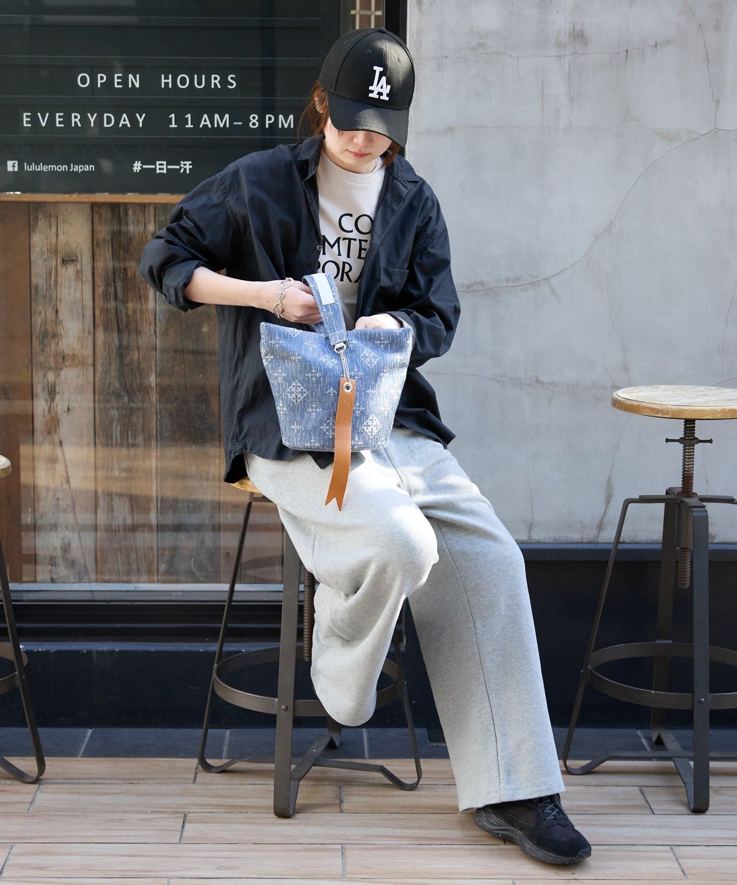 russet(ラシット) デニムジャガード2WAYワンショルダーバッグ