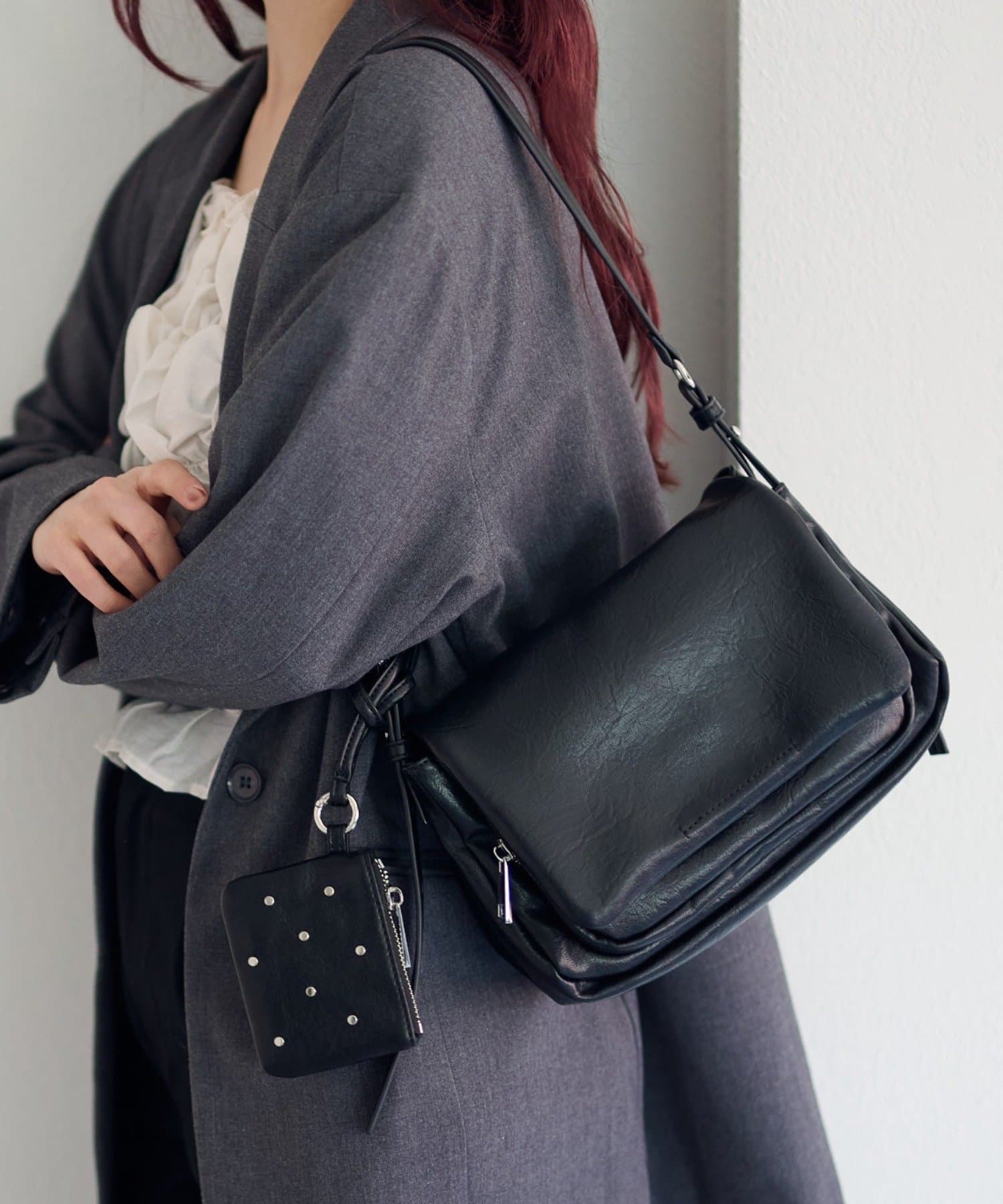 Kastane(カスタネ) 【2.15(日)0:00発売】スタッズポーチ&ワンショルバッグ