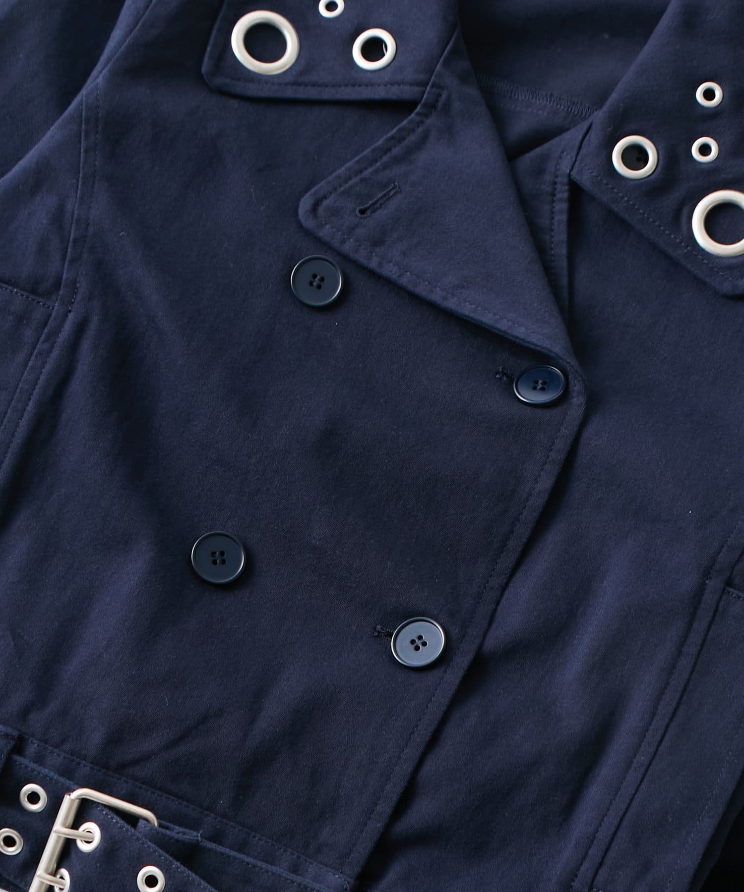 WHO’S WHO gallery(フーズフーギャラリー) SHORT EYELET PEA JACKET