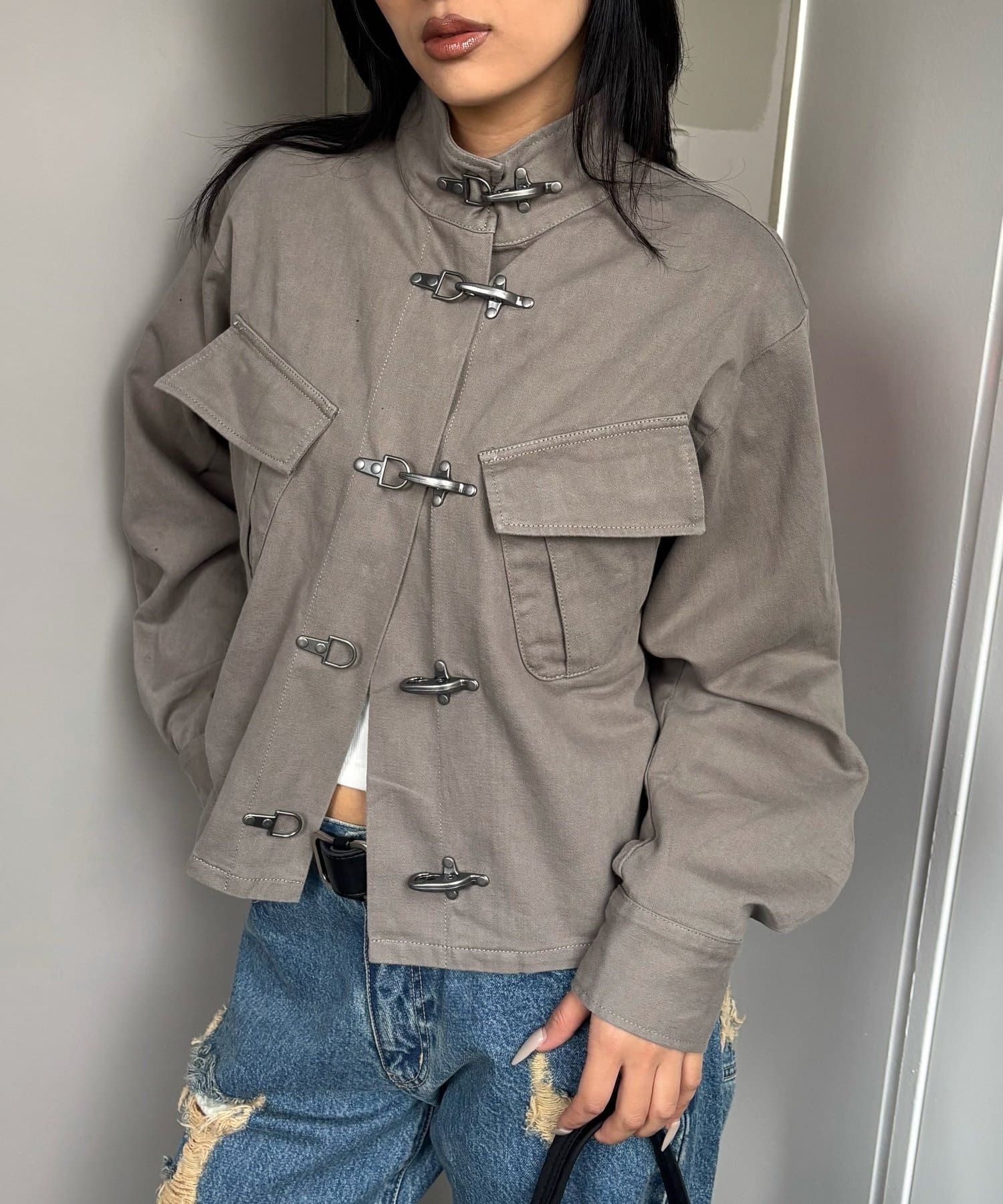 WHO’S WHO gallery(フーズフーギャラリー) FIREMAN MILITARY SHIRT JACKET