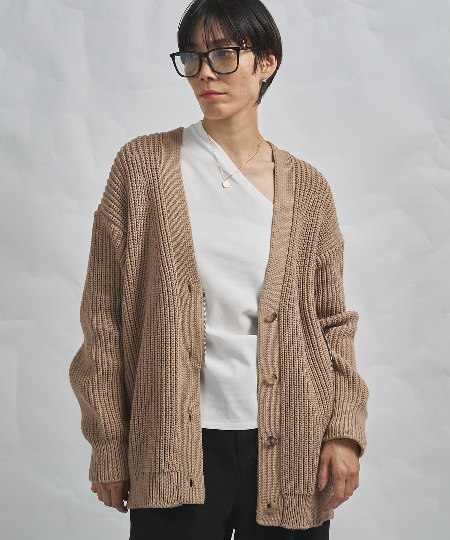 Whim Gazette(ウィム ガゼット) 【GEMINI】片畔カーディガン